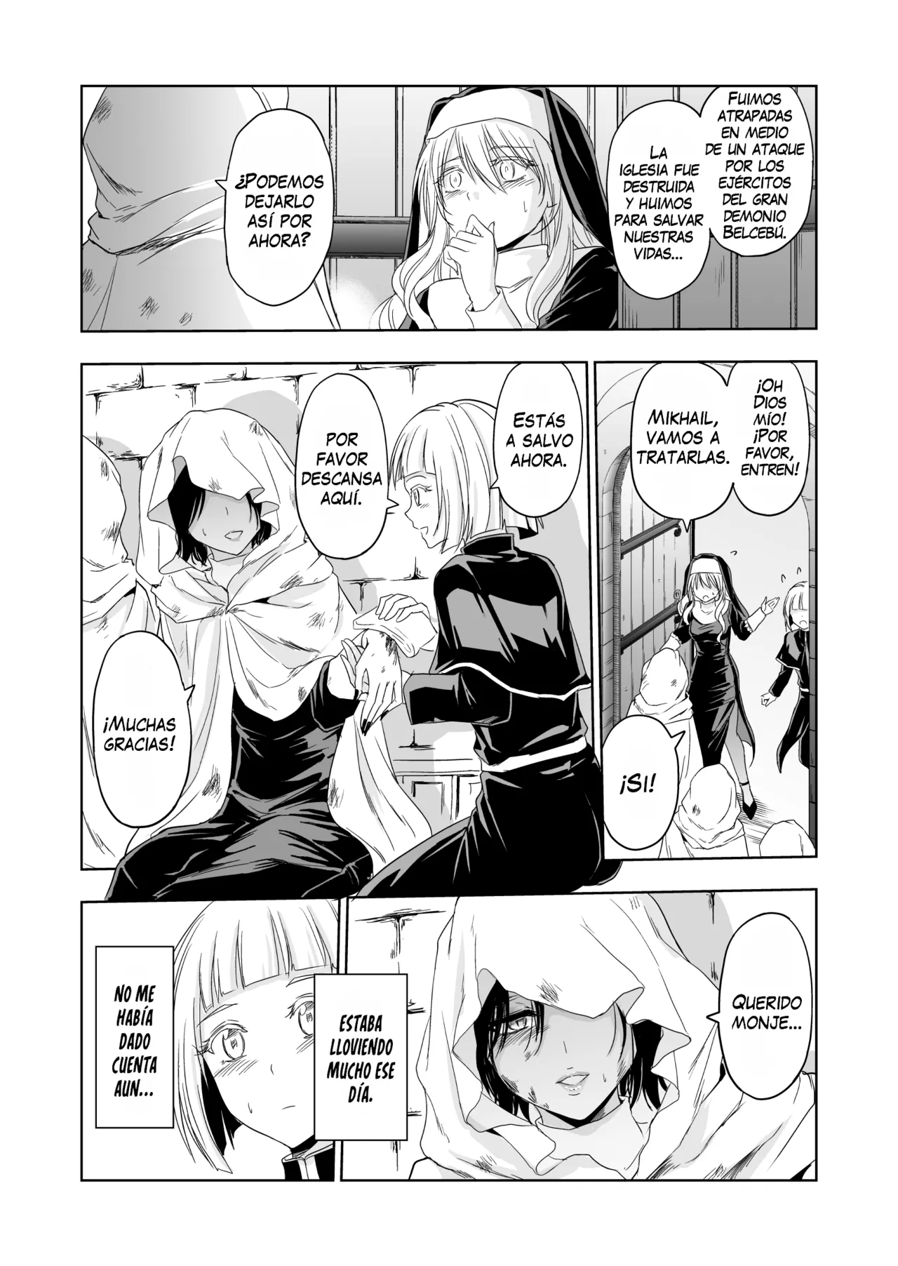 [Palace Inubousaki (Sister Maria Rosetta)] Shitsurakuen ~Haitoku ni Ochiru Seijo~ [Spanish] [Mapache Fansub] [Digital] Bildnummer 12