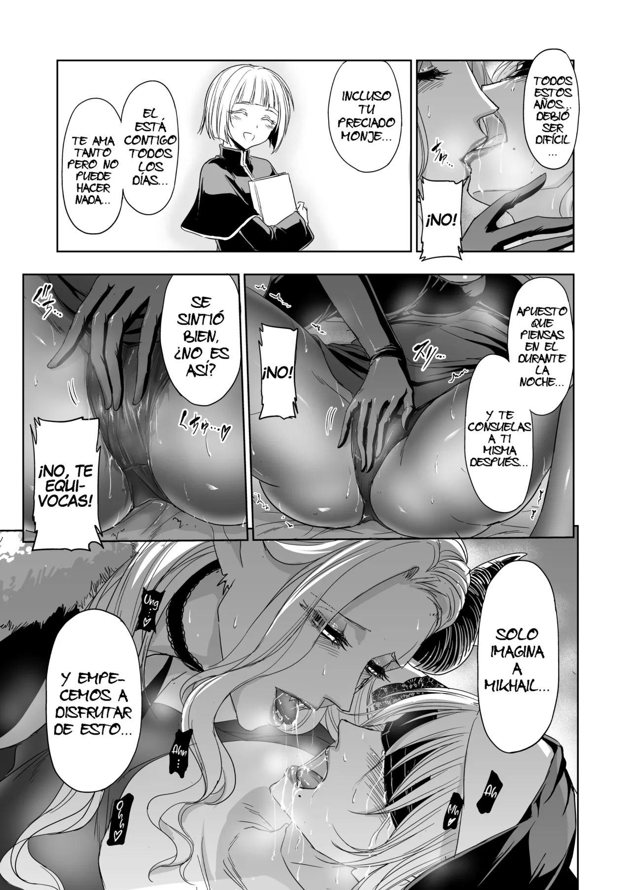 [Palace Inubousaki (Sister Maria Rosetta)] Shitsurakuen ~Haitoku ni Ochiru Seijo~ [Spanish] [Mapache Fansub] [Digital] Bildnummer 22