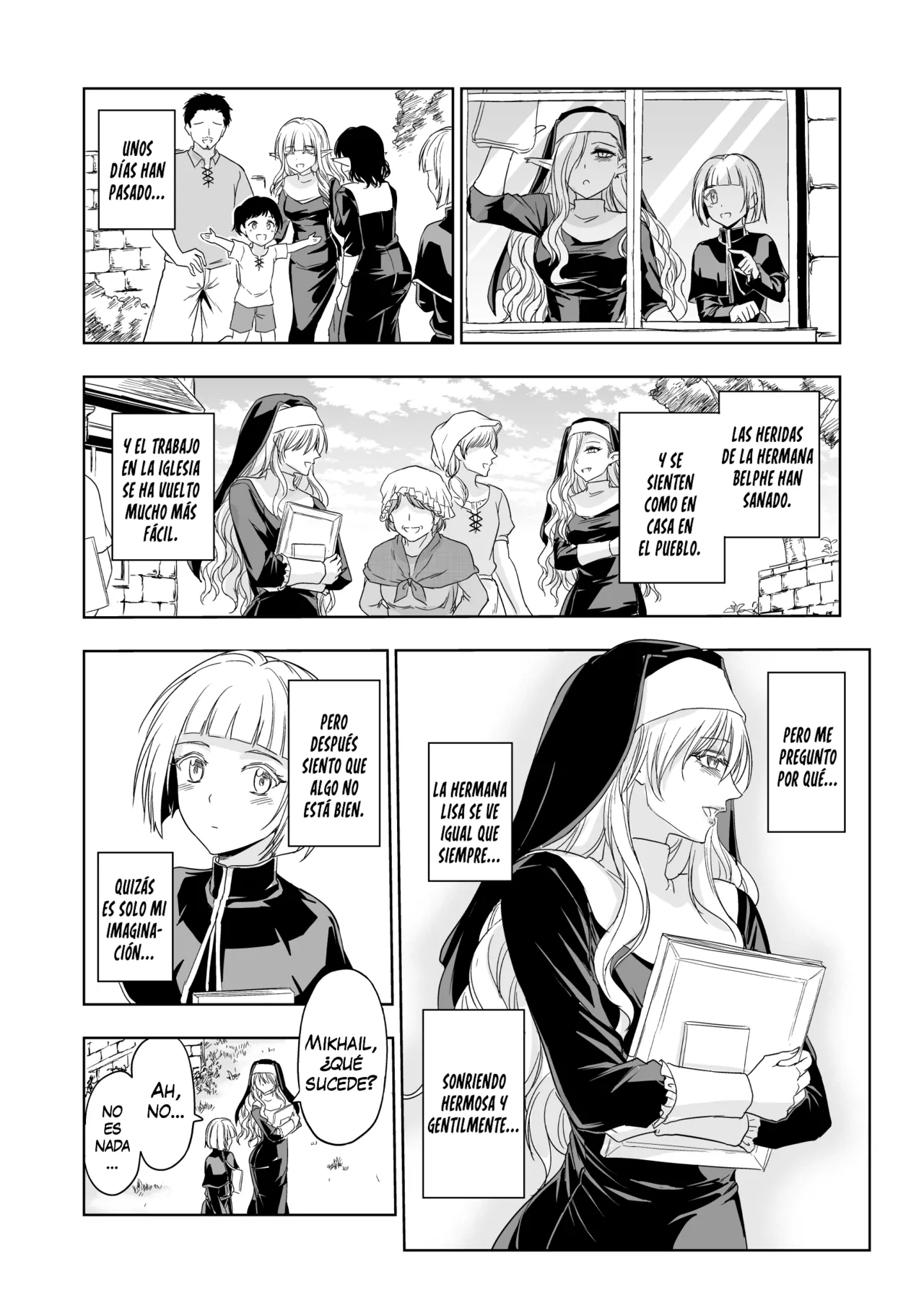 [Palace Inubousaki (Sister Maria Rosetta)] Shitsurakuen ~Haitoku ni Ochiru Seijo~ [Spanish] [Mapache Fansub] [Digital] Bildnummer 24