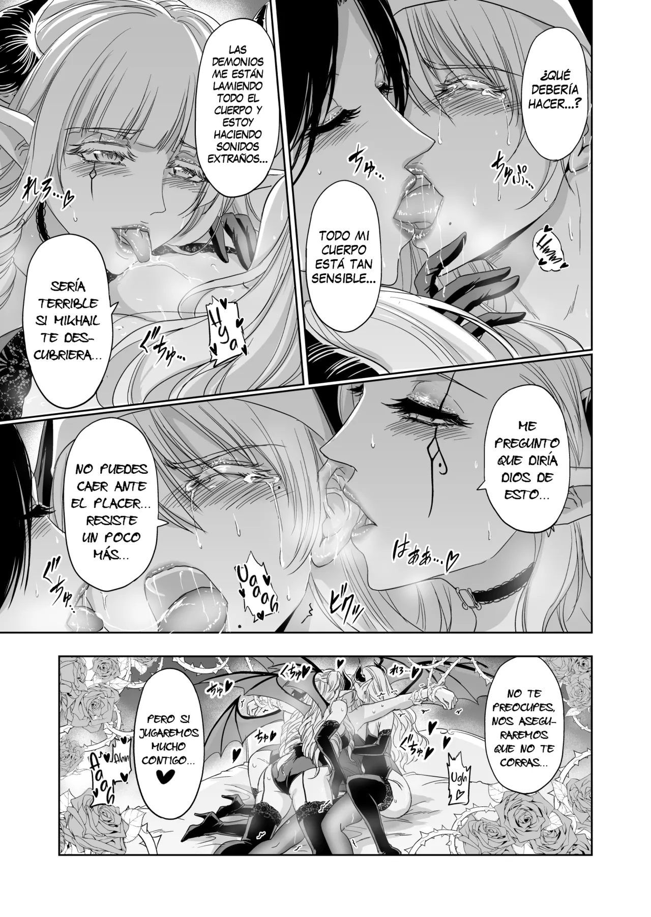 [Palace Inubousaki (Sister Maria Rosetta)] Shitsurakuen ~Haitoku ni Ochiru Seijo~ [Spanish] [Mapache Fansub] [Digital] Bildnummer 28