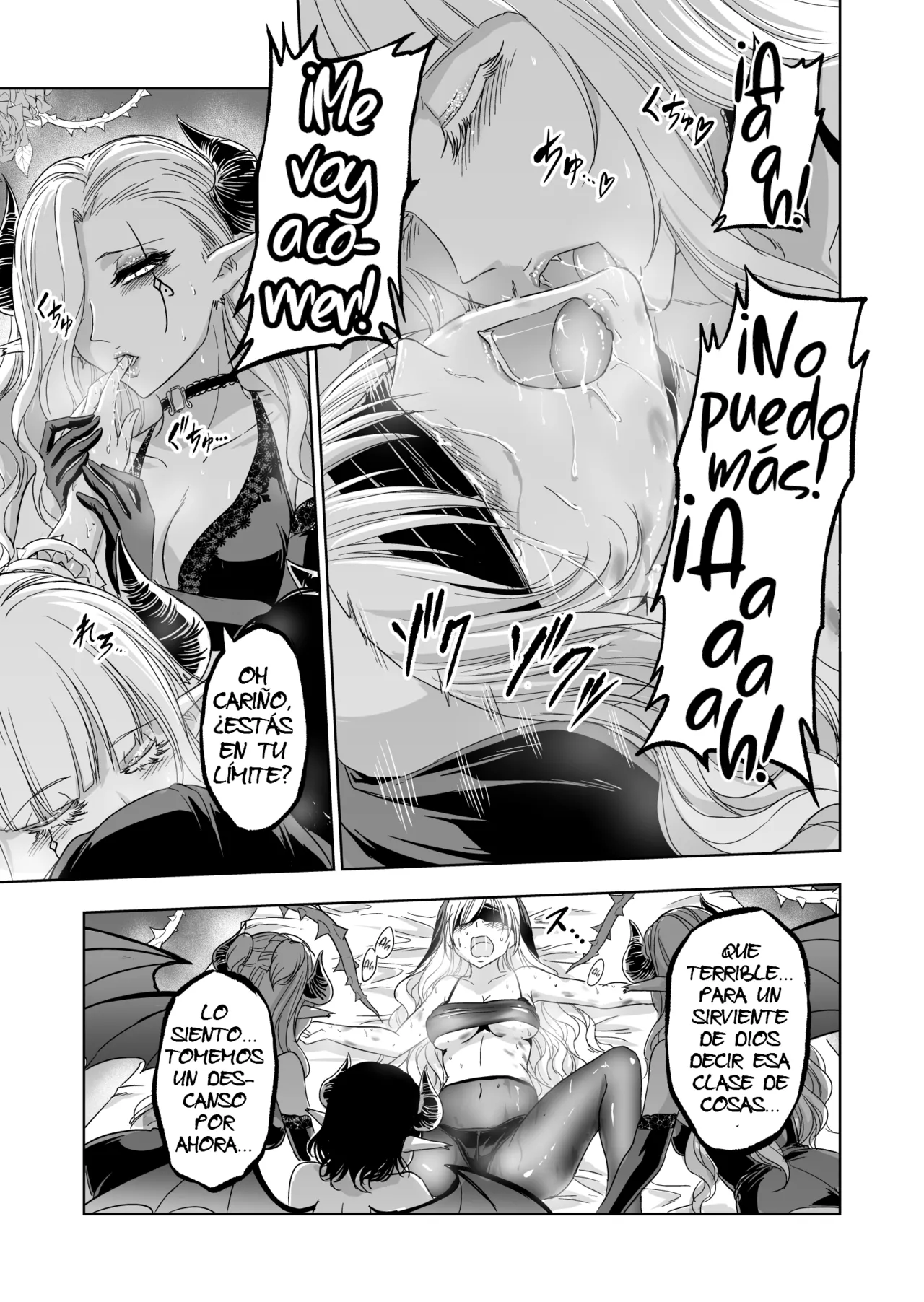 [Palace Inubousaki (Sister Maria Rosetta)] Shitsurakuen ~Haitoku ni Ochiru Seijo~ [Spanish] [Mapache Fansub] [Digital] Bildnummer 30