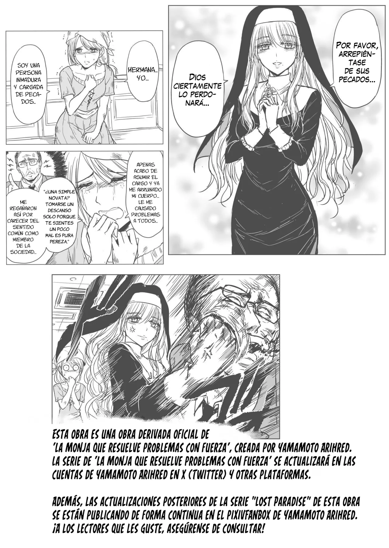 [Palace Inubousaki (Sister Maria Rosetta)] Shitsurakuen ~Haitoku ni Ochiru Seijo~ [Spanish] [Mapache Fansub] [Digital] Bildnummer 40