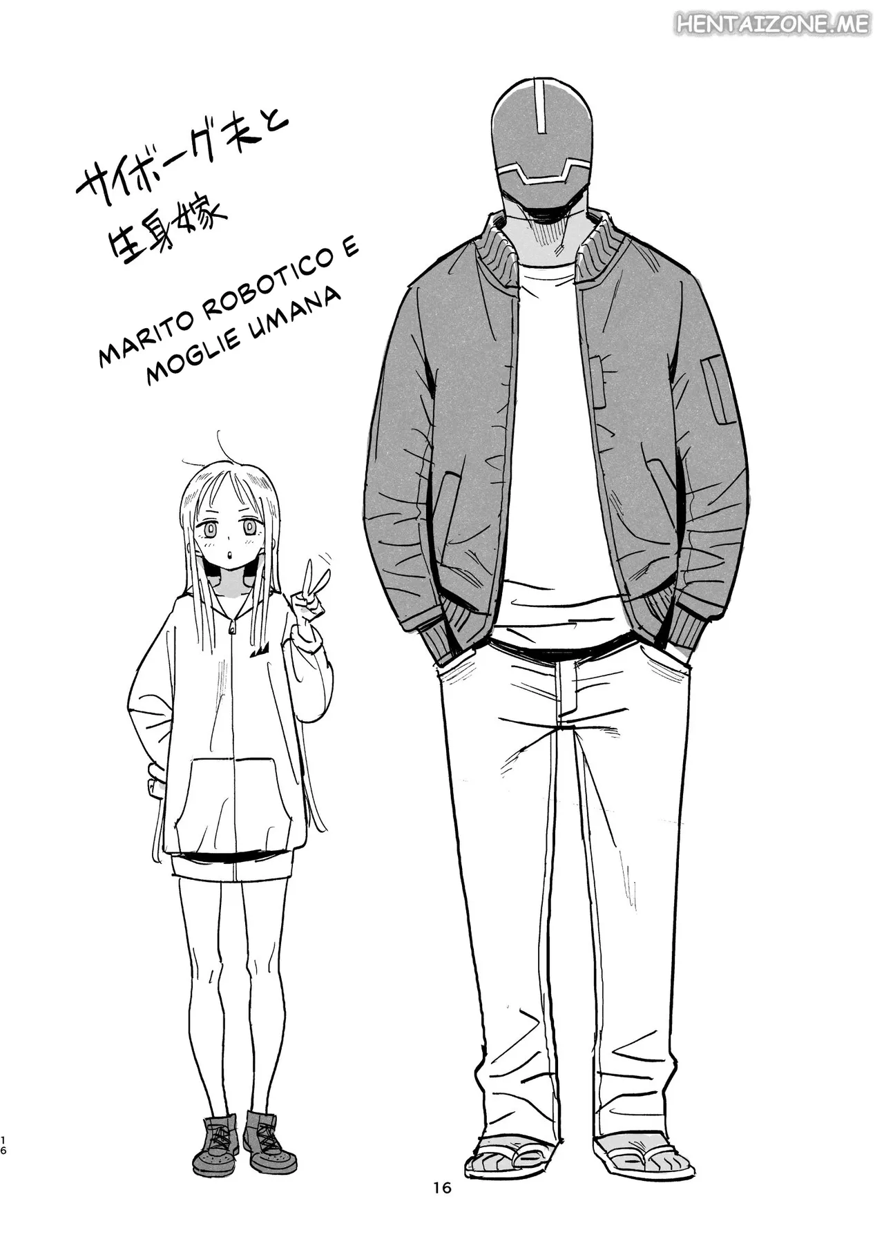 [VOLVOX (Kizaki)] Cyborg Otto to Namamiyome | Marito robot e moglie umana [Italian] image number 14