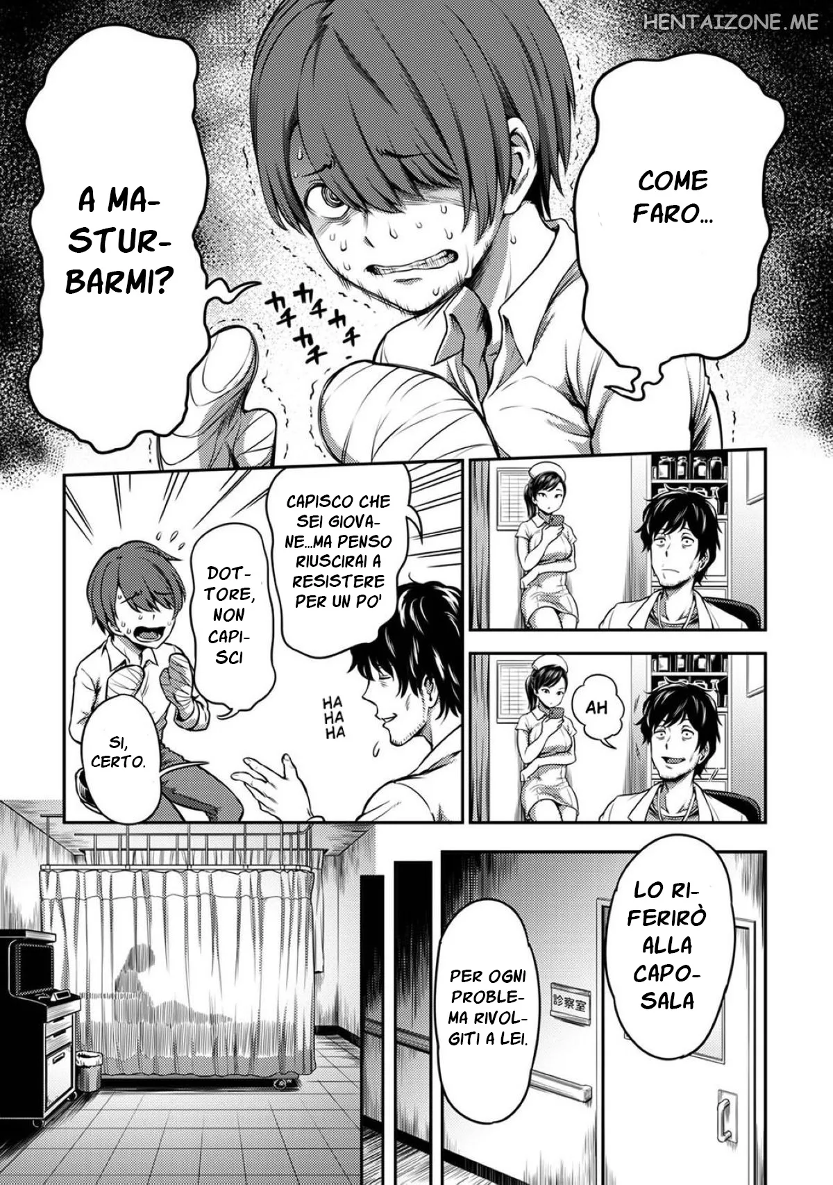 [Kameyama Shiruko] Sakusei Byoutou ~Seikaku Saiaku no Nurse shika Inai Byouin de Shasei Kanri Seikatsu~ Ch. 1 Zenpen | Infermiera Malvagia (COMIC Ananga Ranga Vol. 73) [Italian] Bildnummer 4