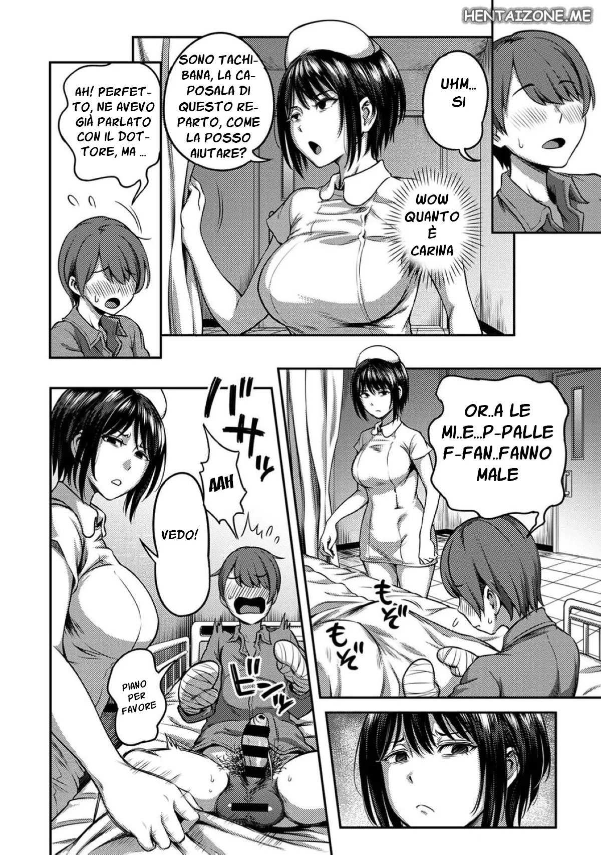 [Kameyama Shiruko] Sakusei Byoutou ~Seikaku Saiaku no Nurse shika Inai Byouin de Shasei Kanri Seikatsu~ Ch. 1 Zenpen | Infermiera Malvagia (COMIC Ananga Ranga Vol. 73) [Italian] Bildnummer 7