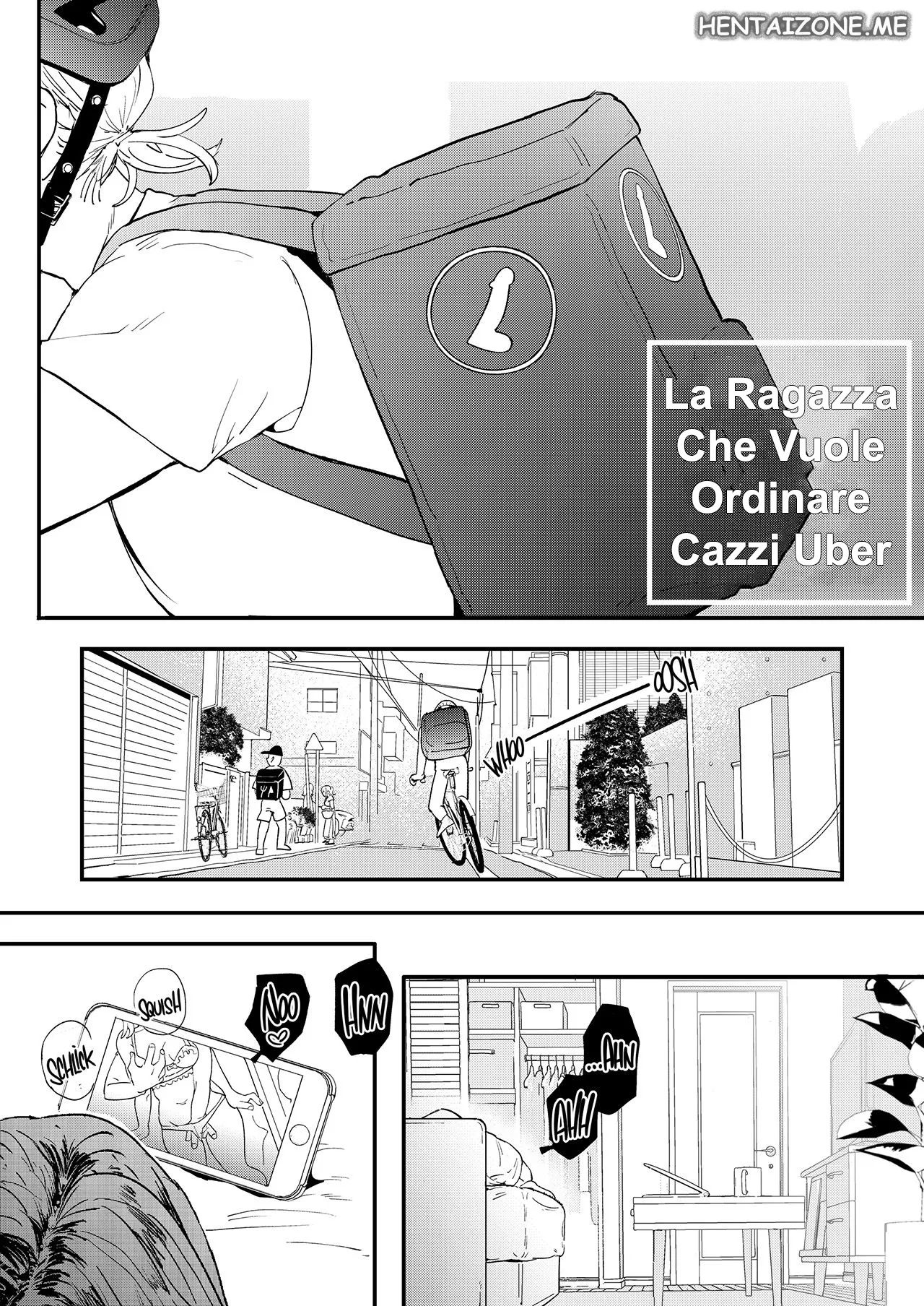 [Denbu Momo] ●●●r Chinko o Tanomitai Onee-san｜La ragazza che vuole ordinare cazzi uber [Italian] изображение № 3