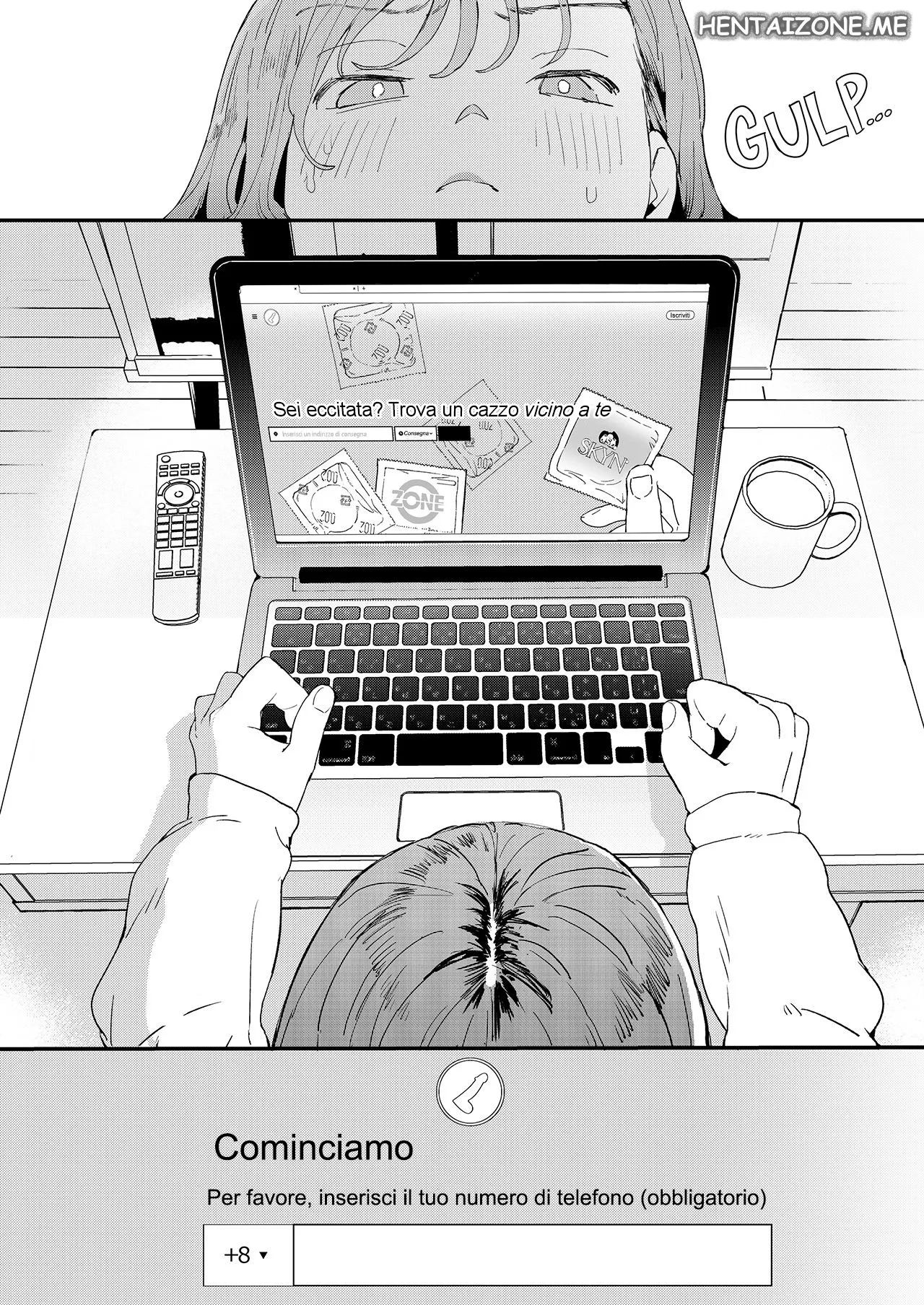 [Denbu Momo] ●●●r Chinko o Tanomitai Onee-san｜La ragazza che vuole ordinare cazzi uber [Italian] изображение № 9