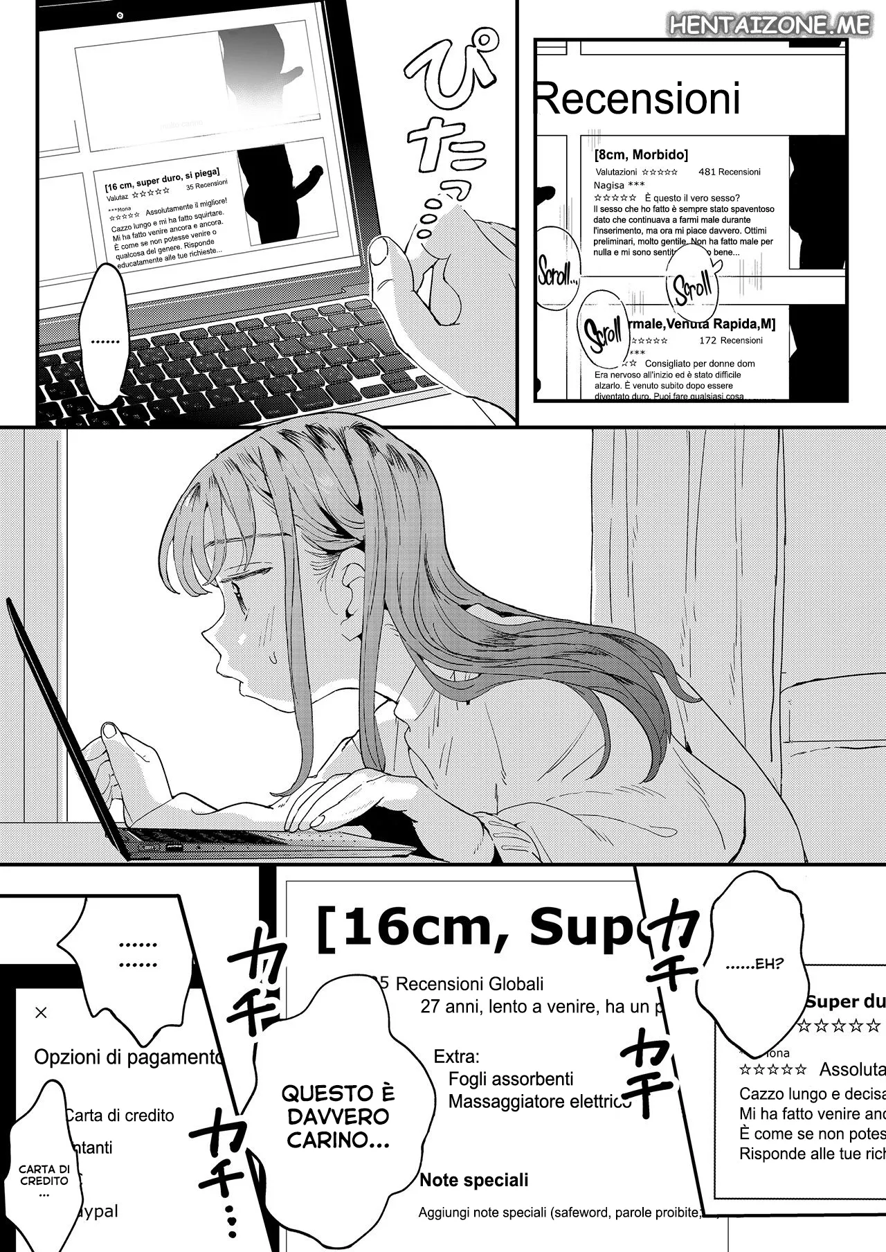 [Denbu Momo] ●●●r Chinko o Tanomitai Onee-san｜La ragazza che vuole ordinare cazzi uber [Italian] изображение № 12