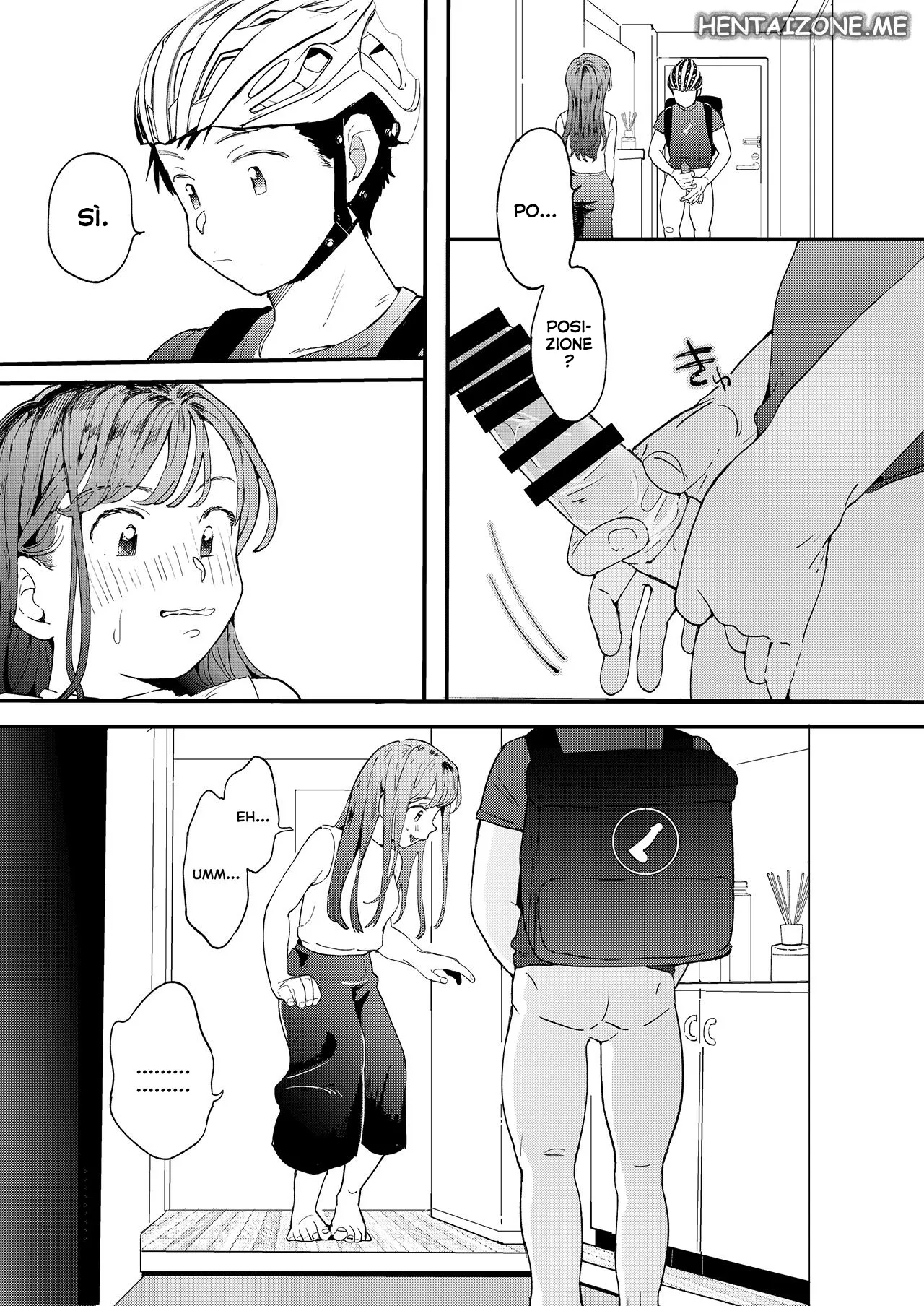 [Denbu Momo] ●●●r Chinko o Tanomitai Onee-san｜La ragazza che vuole ordinare cazzi uber [Italian] изображение № 22