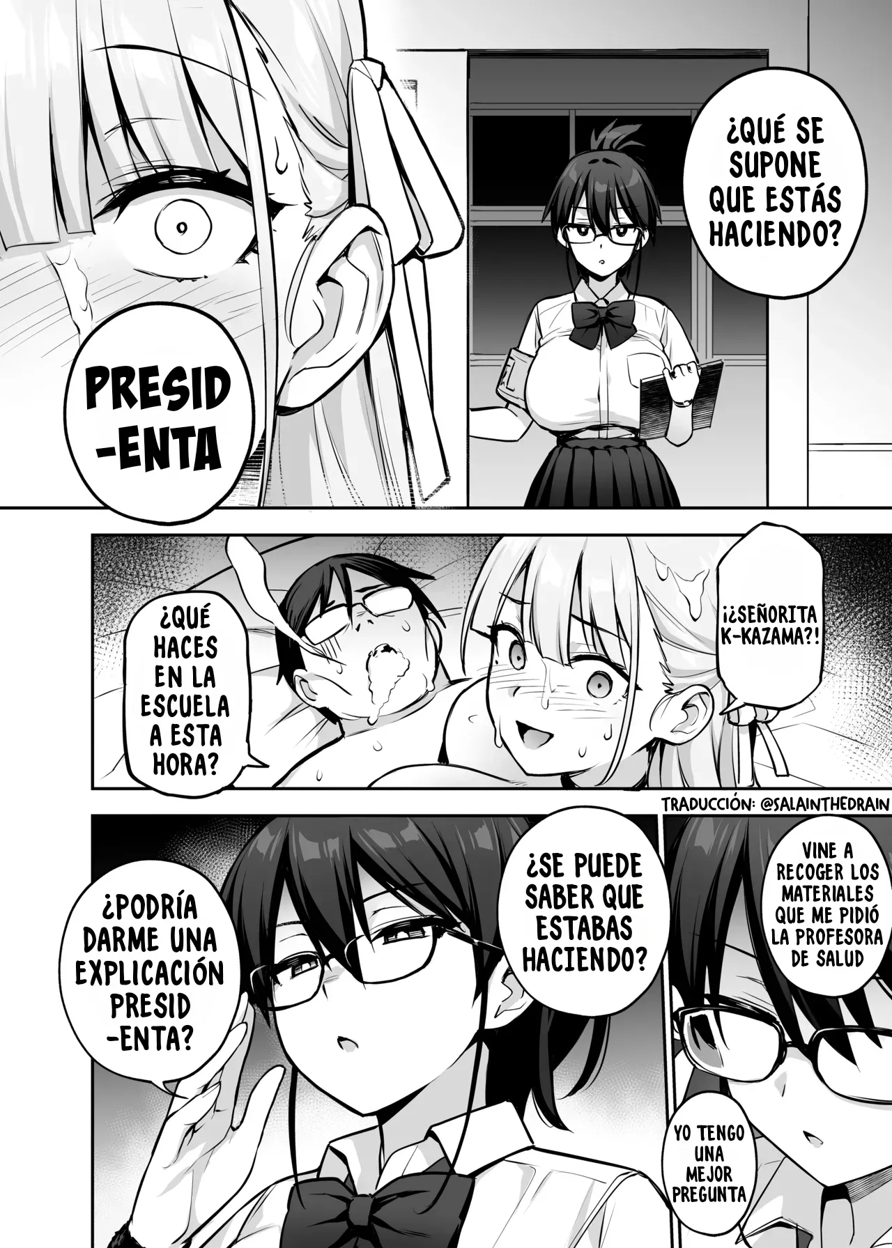 [TRY] Akogare no Seitokaichou ga Kyonyuu Sugiru Ken 2 | La Adorada Presidenta del Consejo Estudiantil con las Tetas Obscenamente Grandes 2 [Spanish] [SalaInTheDrain] [Decensored] 이미지 번호 35