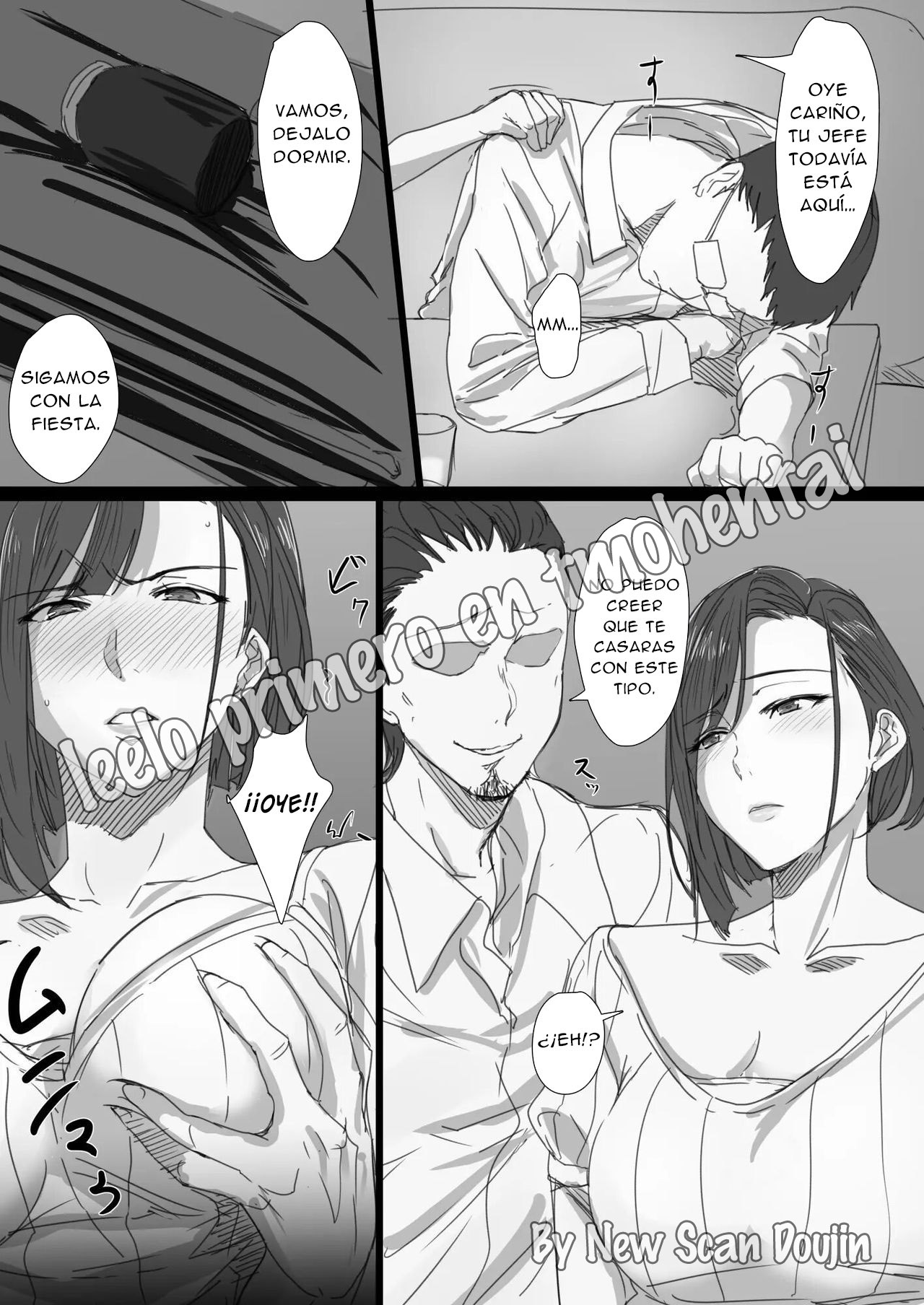 [Hari Poteto] Kouman Tsuma ga Netorarete - Charao no Kyokon ni Ochita Pride | La Infidelidad de una Esposa Orgullosa - Un Orgullo Destrozado por la Gran Verga de un Bravucón [Spanish] [New Scan Doujin] Bildnummer 10