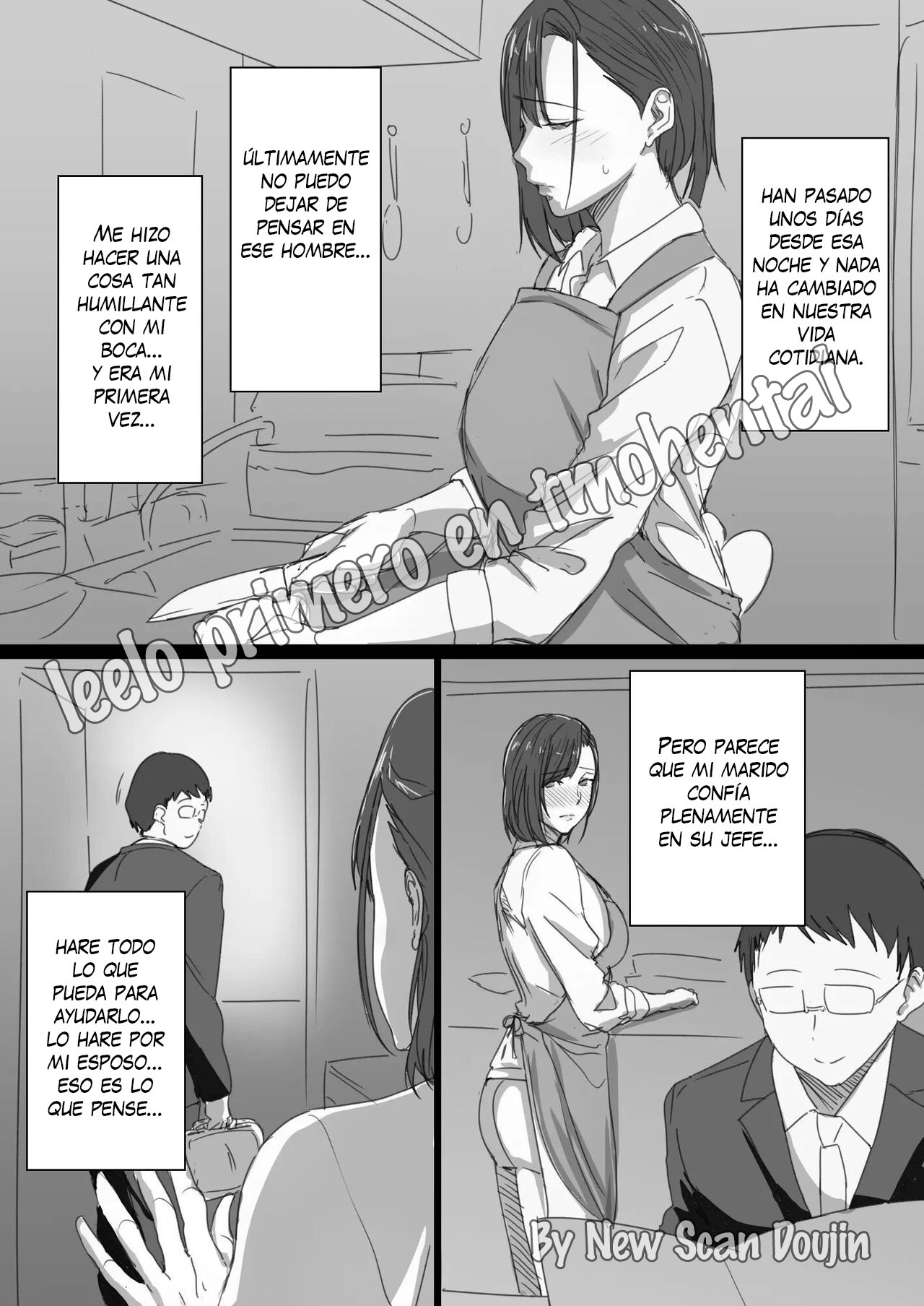 [Hari Poteto] Kouman Tsuma ga Netorarete - Charao no Kyokon ni Ochita Pride | La Infidelidad de una Esposa Orgullosa - Un Orgullo Destrozado por la Gran Verga de un Bravucón [Spanish] [New Scan Doujin] Bildnummer 20