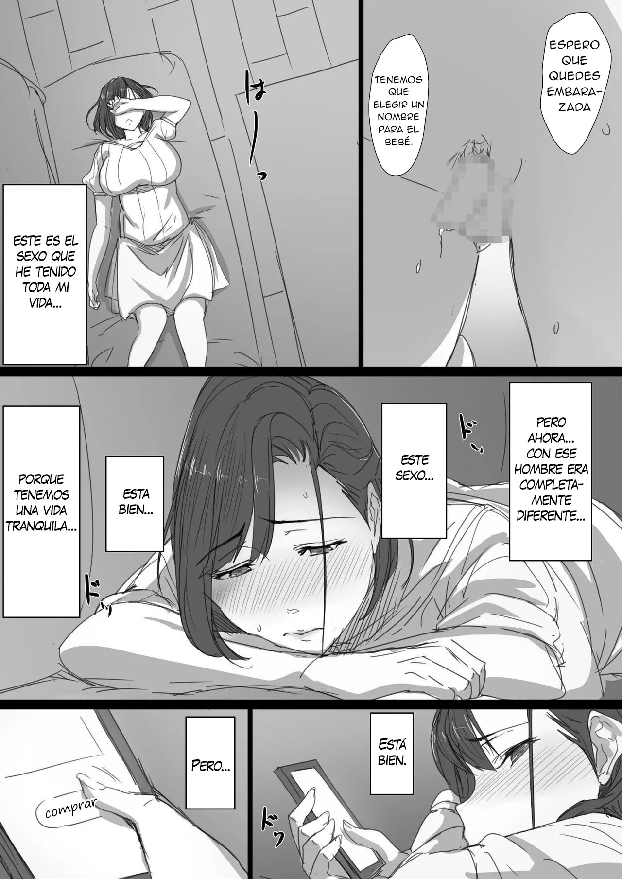 [Hari Poteto] Kouman Tsuma ga Netorarete - Charao no Kyokon ni Ochita Pride | La Infidelidad de una Esposa Orgullosa - Un Orgullo Destrozado por la Gran Verga de un Bravucón [Spanish] [New Scan Doujin] Bildnummer 52