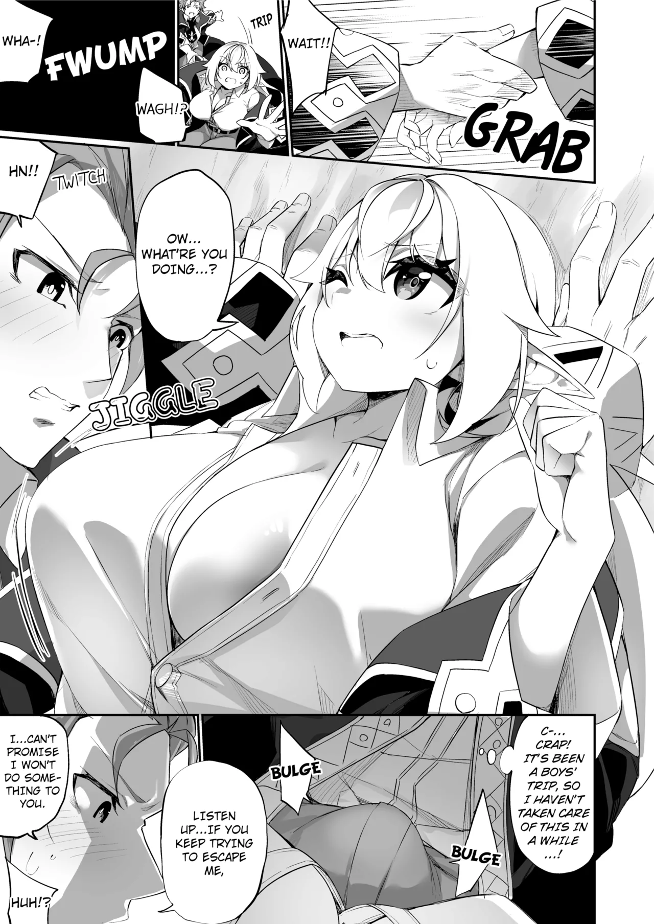 [Slime no Kanmuri (Kanmuri)] ♂ Boukensha-san ga ♀ Elf ni Sarete Shinyuu(Nakama) to Musubareru Hanashi | The Bonding Tale of ♂Adventurer-turned-♀Elf and Her Comrade [English] [Uncensored] [Digital] Bildnummer 6