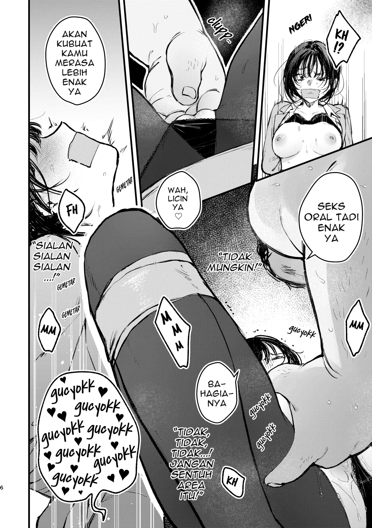 [Beans Mame (Mochiji)] Naraku no Hyouka Reitetsu OL Kankin Ryoujoku [Indonesian] [Digital] 이미지 번호 6