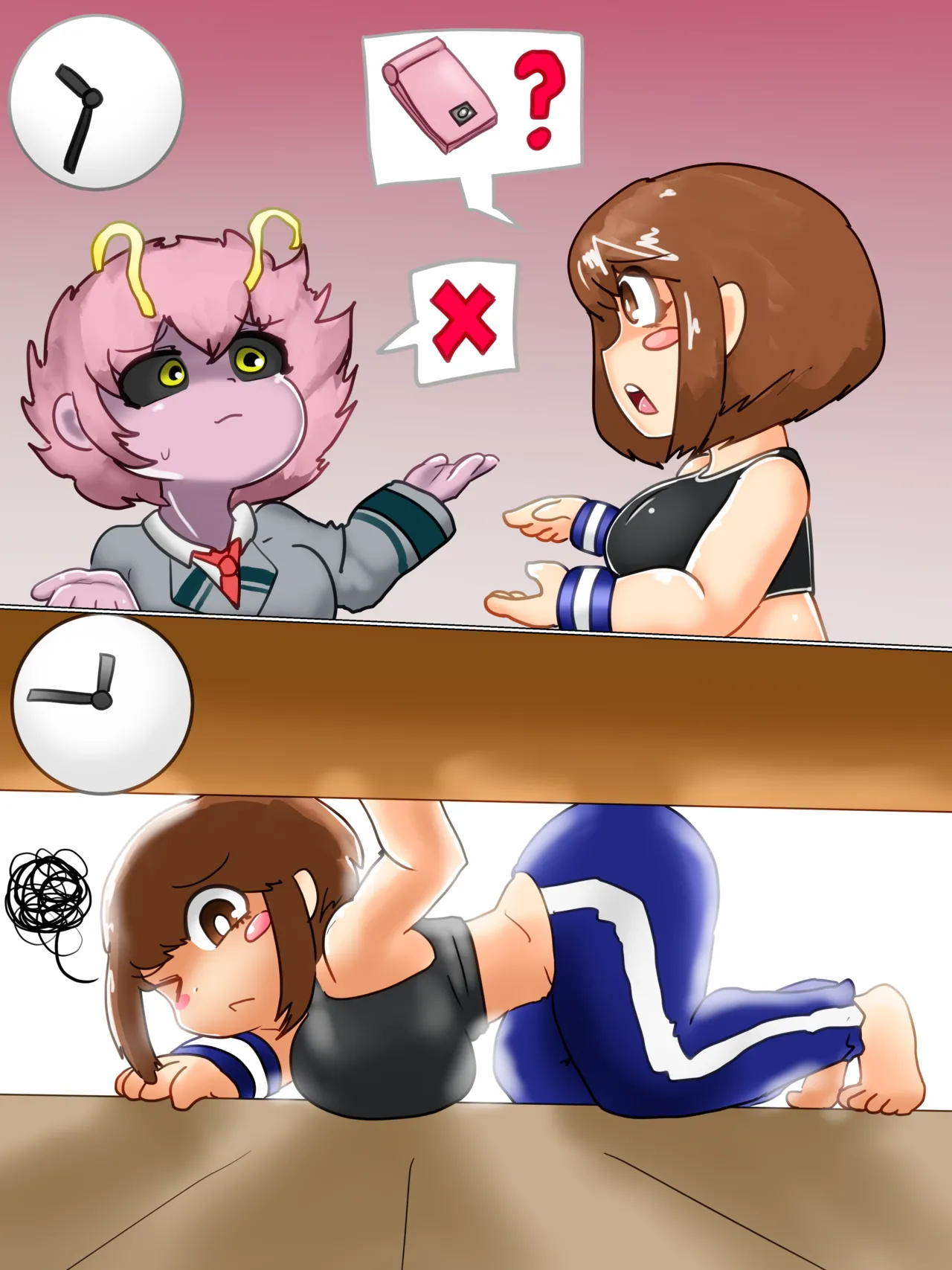 [Hughoftheskies] Ochako swallows Bakugo 画像番号 6