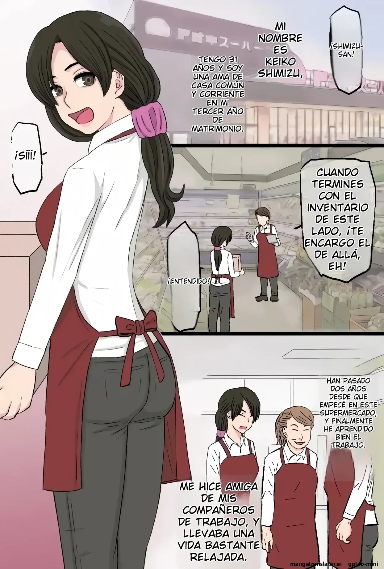 [Kintama Ookami] Senshokuzuma ~Jimi de Kyonyuu na Shufu ga Dosukebe Hihi Jijii no Iro ni Somaru made~ | Esposa Infiel 1 ~Cómo una Ama de Casa Sencilla y Voluptuosa se Convierte en una Mujer Lasciva~ [Spanish] [NTRForever] 画像番号 4