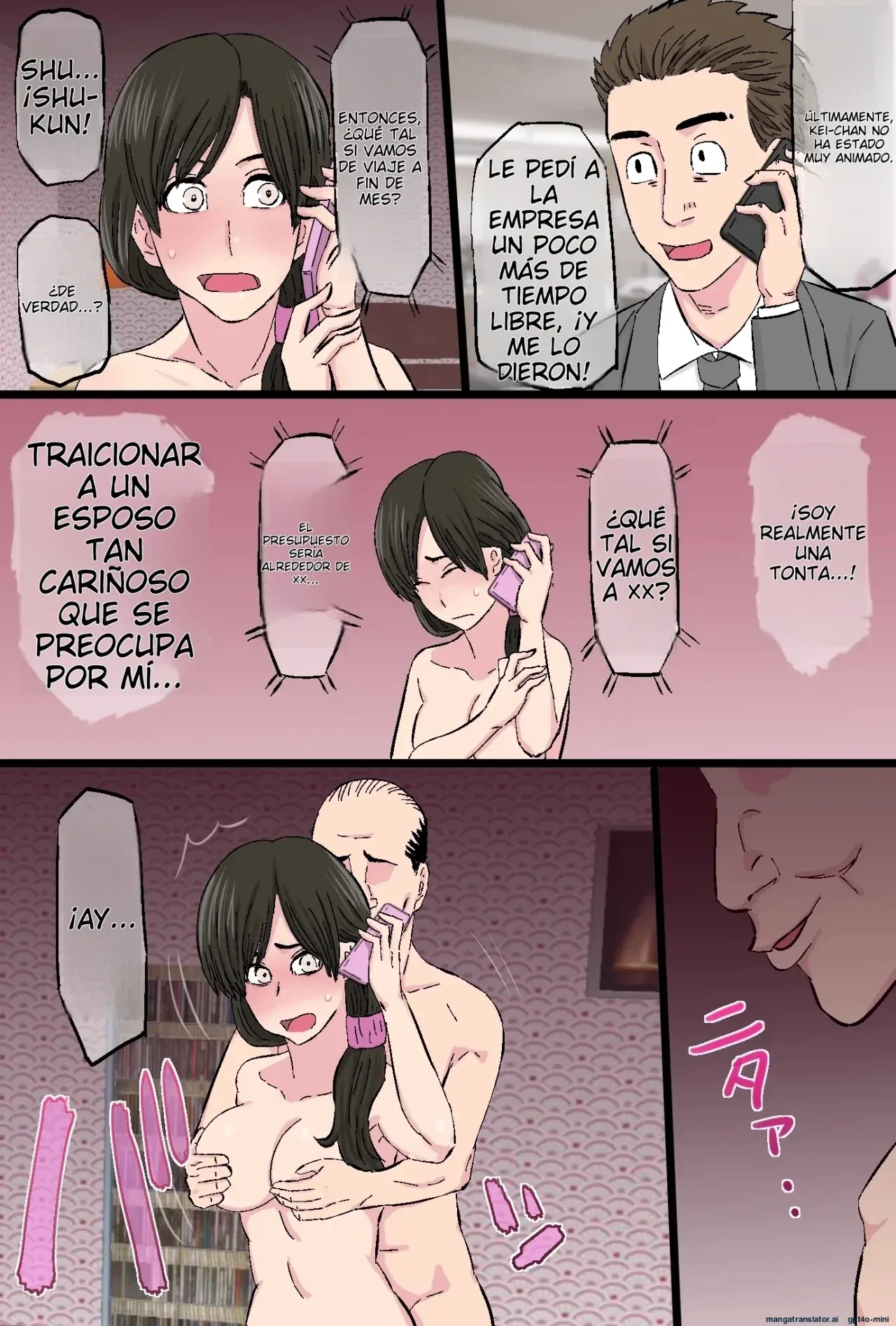 [Kintama Ookami] Senshokuzuma ~Jimi de Kyonyuu na Shufu ga Dosukebe Hihi Jijii no Iro ni Somaru made~ | Esposa Infiel 1 ~Cómo una Ama de Casa Sencilla y Voluptuosa se Convierte en una Mujer Lasciva~ [Spanish] [NTRForever] 画像番号 60