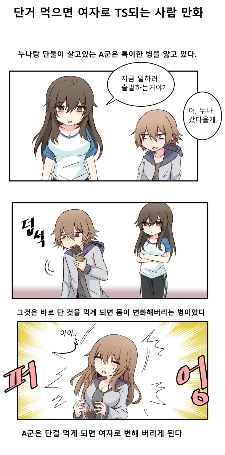 [TS 만화] 단걸 먹으면 여자가 되는 만화  [출처] [TS 만화] 단걸 먹으면 여자가 되는 만화|작성자 사이버데몬3 Bildnummer 1