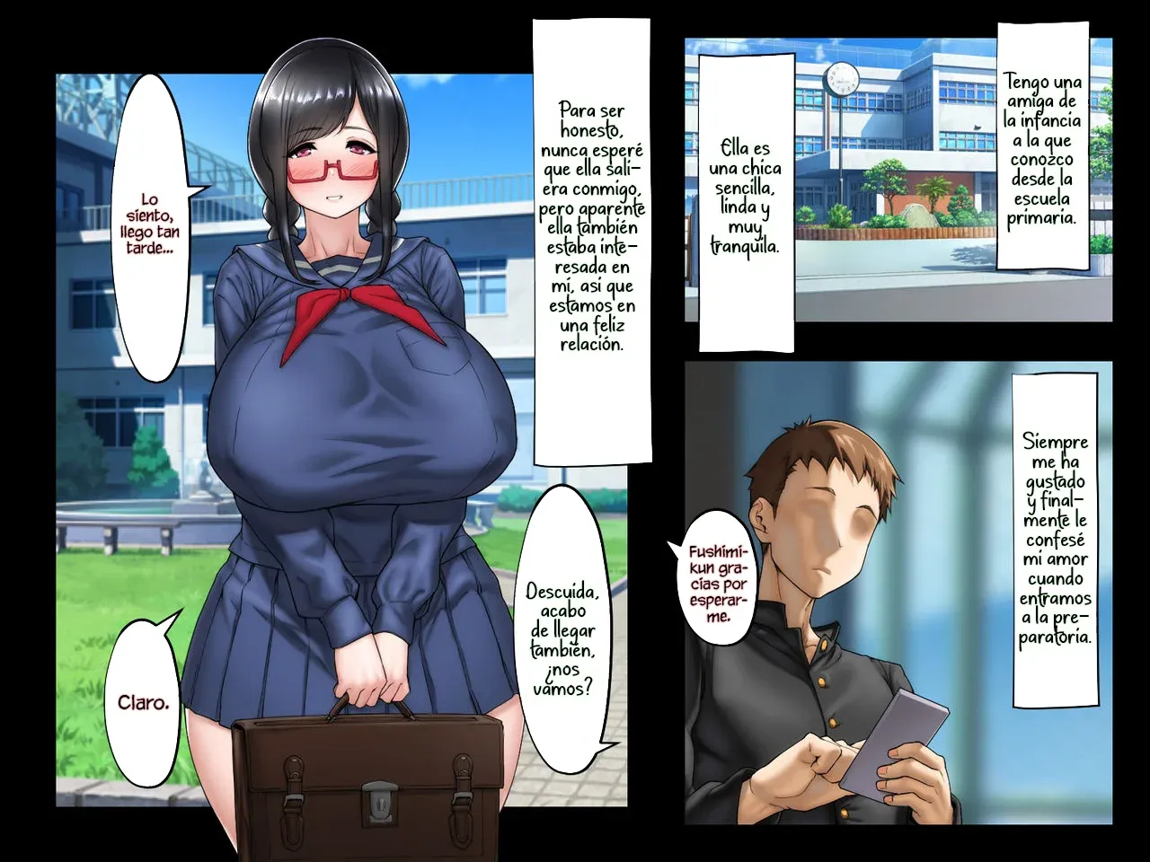 [Spongehead (Daruguxwa)] Boku no Osananajimi ga Kimodebu Taiiku Kyoshi ni Netorareru Nante | El Sensei de Gimnasia Ediuca a mi Amiga de la Infancia sobre cómo ser Infiel [Español] [Sr. Doujinshi] image number 2