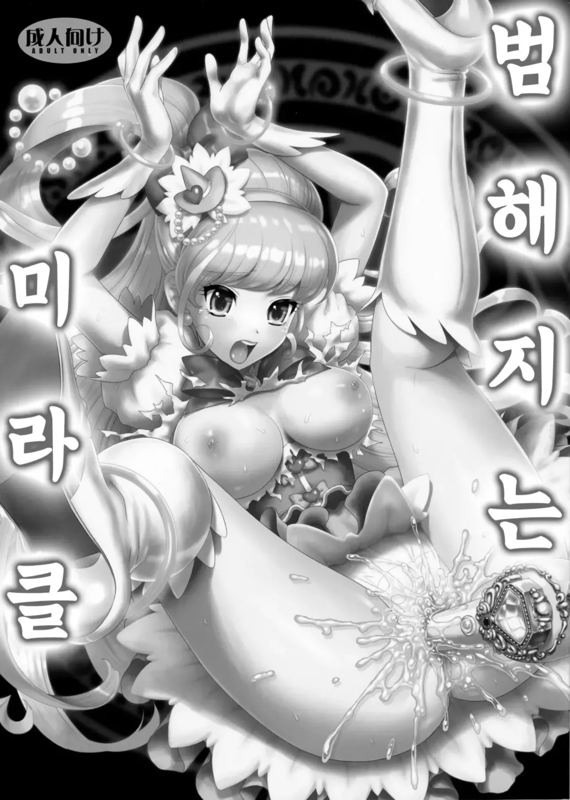 (C90) [U.R.C (Momoya Show-Neko)] Yarareru Miracle + Kirara & Minami to Yaritai! | 범해지는 미라클 + 키라라&미나미랑 하고싶엇! (Mahou Tsukai Precure! + Go! Princess PreCure) [Decensord] [Korean] image number 2