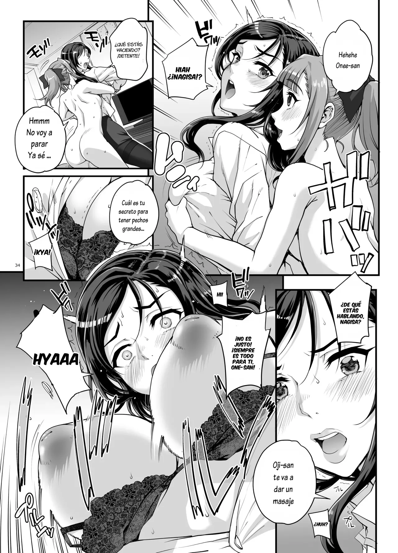 [Magonotei (Carn)] Takanashi Shimai no Junan - saimin sisters | Los Problemas Amorosos de las Hermanas Takanashi - Hipnotizando a las Hermanas [Spanish] [Lovely Diablesse Scan] [Digital] 이미지 번호 35