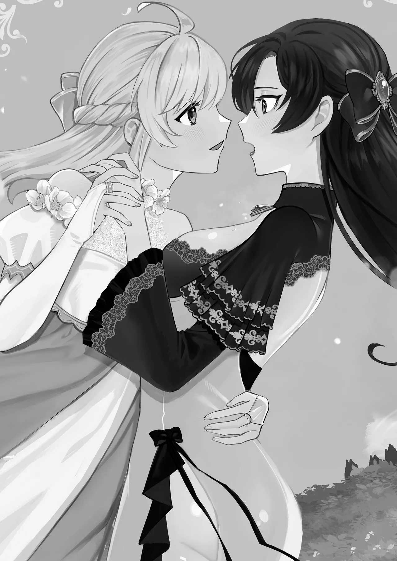 [Kyoutansan (Daizu)] Danzai Route o Kaihi Shiyou to Shita Akuyaku Reijou wa Futanari Seijo no Imouto ni Dekiai Saremashita 2 image number 33