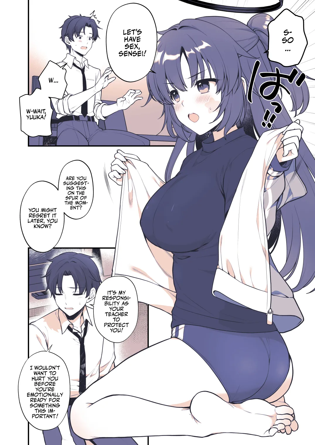 [Alpha to Yukaina Nakamatachi (Alpha)] Yuuka wa Te wo Dasaretai | Yuuka Wants to Go to Pound Town! (Blue Archive) [English] [Team Rabu2] [Digital] 图片编号 6