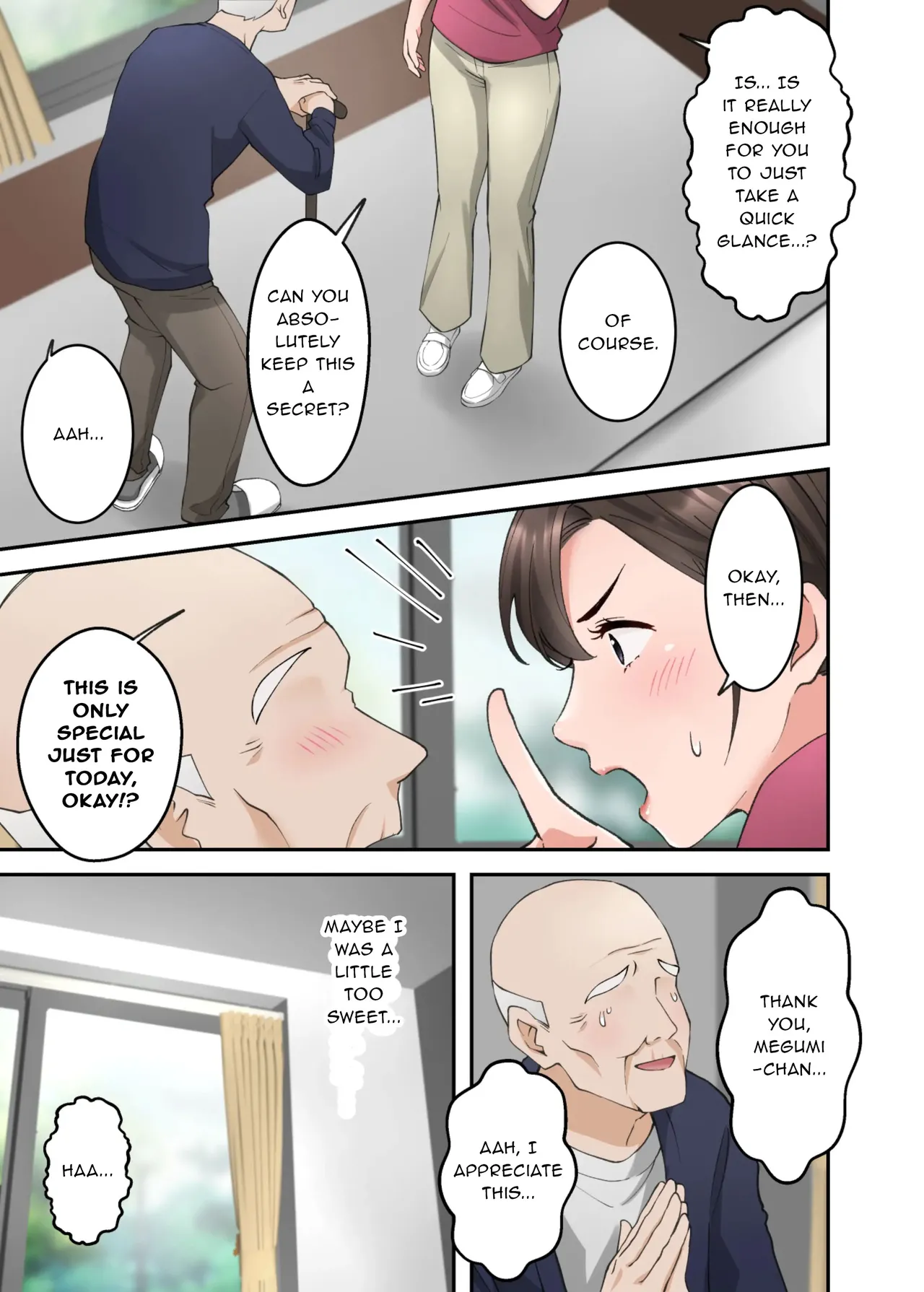 [ELICA] Hitozuma no Kaigoshi ga Yoboyobo Jii-san ni Ikasare Makuru Hanashi [English] image number 10