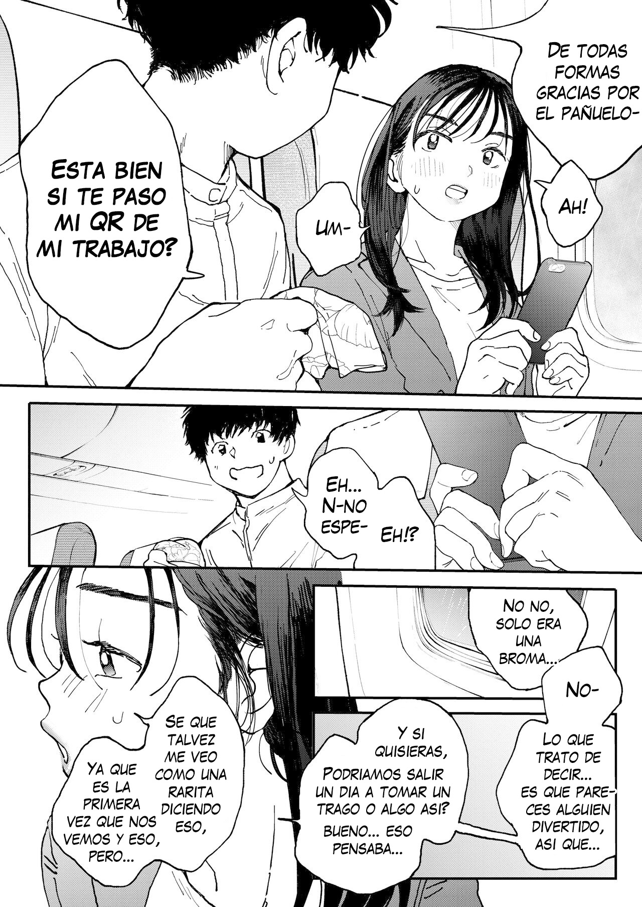 [Denbu Momo] Muramura OL-san wa Hikouki no Naka demo Seiyoku o Mitashitai | La Calenturienta Onee-san Incluso en un Avión Quiere Satisfacer sus Deseos Sexuales [Spanish] [Me Banearon x P3NDEJ0] [Digital] 图片编号 9