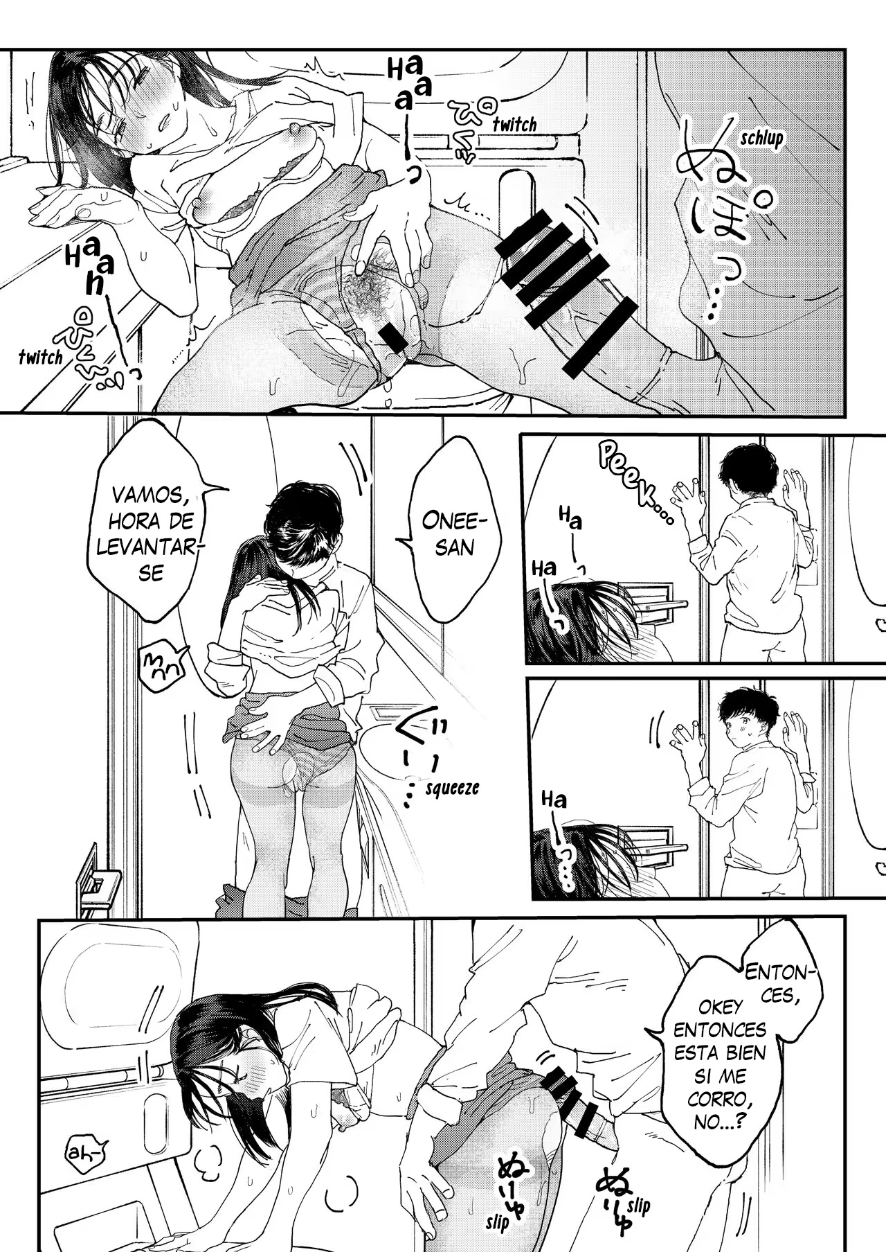 [Denbu Momo] Muramura OL-san wa Hikouki no Naka demo Seiyoku o Mitashitai | La Calenturienta Onee-san Incluso en un Avión Quiere Satisfacer sus Deseos Sexuales [Spanish] [Me Banearon x P3NDEJ0] [Digital] 图片编号 37