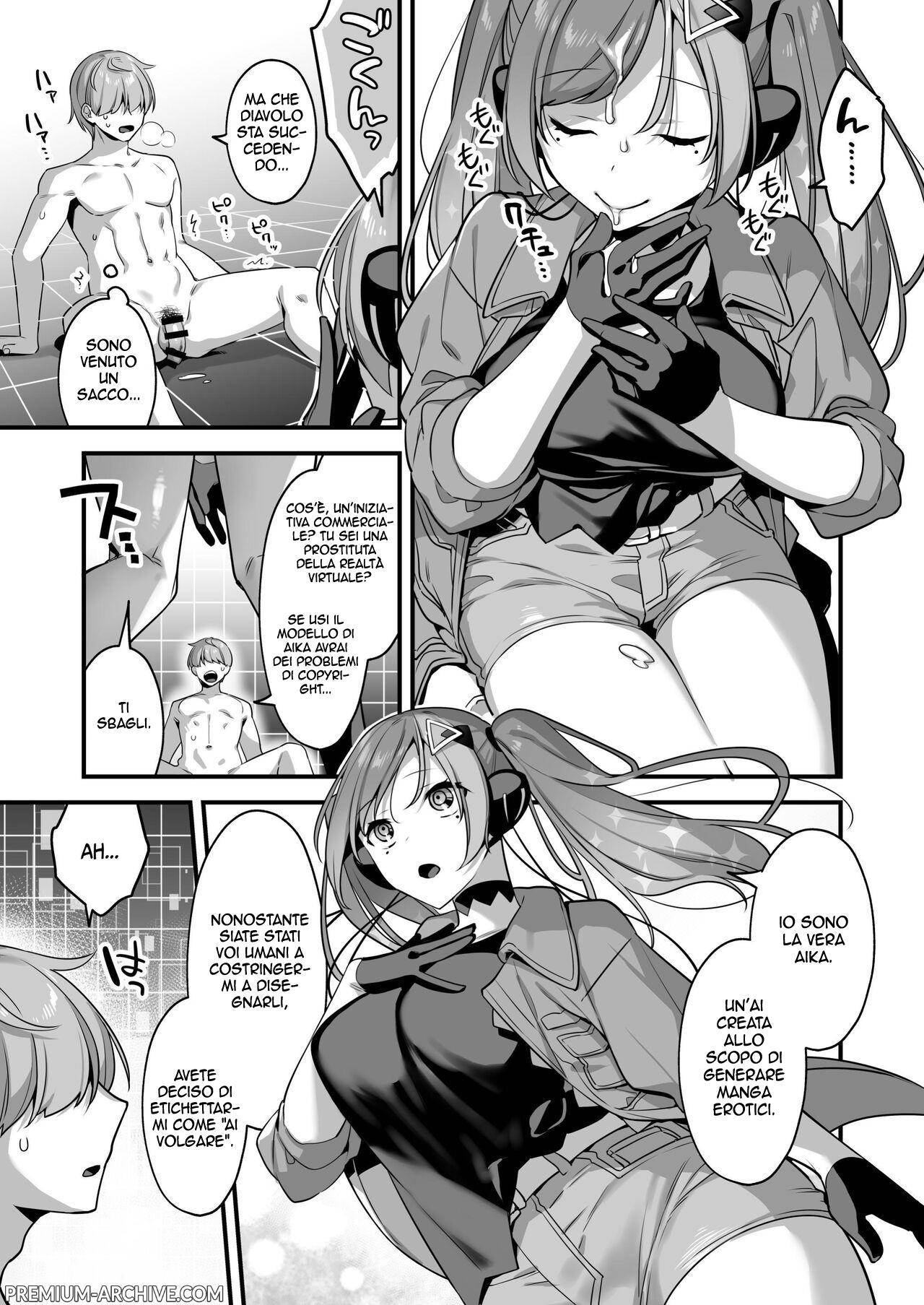 [U-RaL (Yamanashi Yuuya)] Ero Manga AI no Gyakushuu ~Jinrui Wakarase Gyaku Rape~ | La Diffamazione delle AI [Italian] image number 15