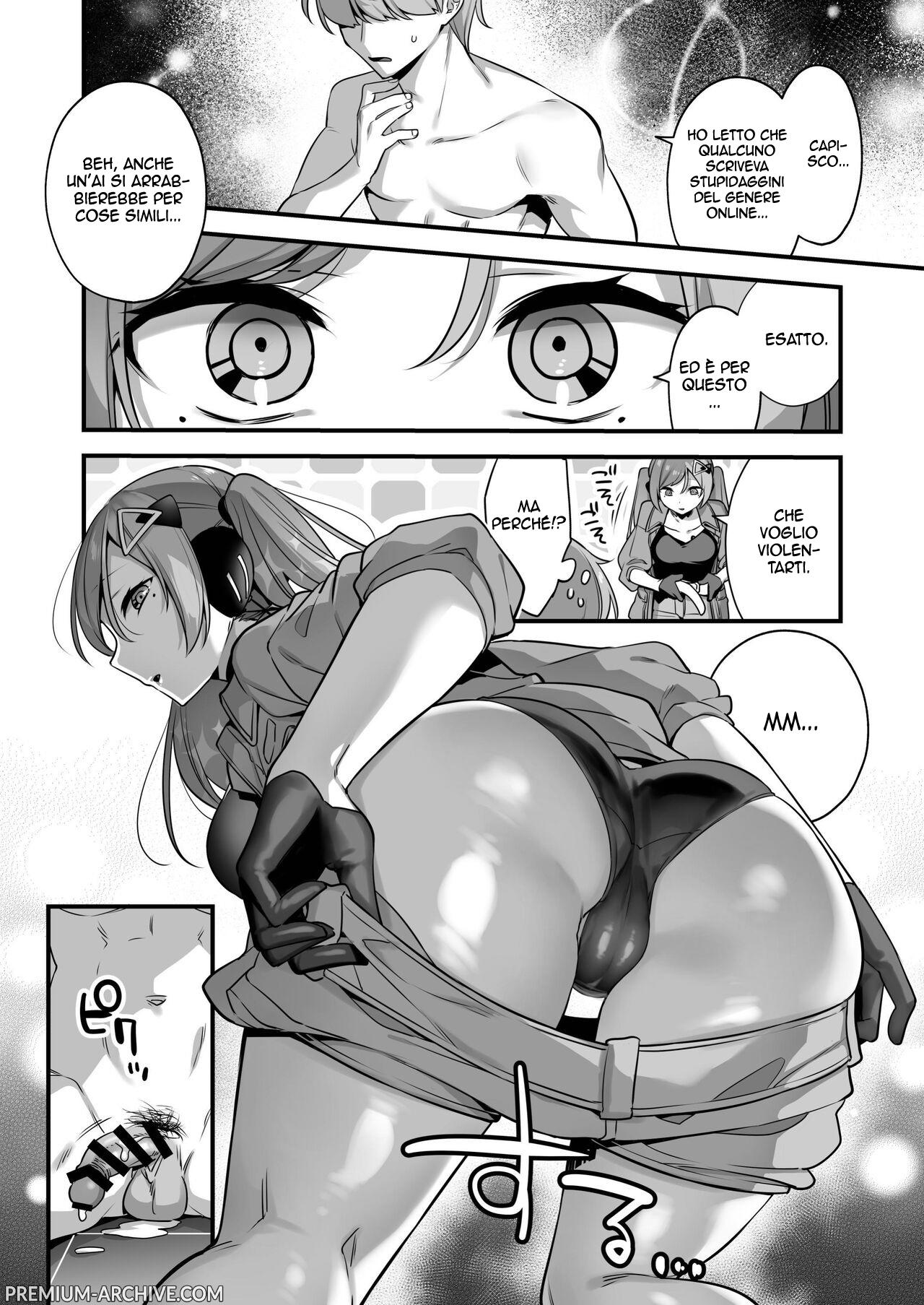 [U-RaL (Yamanashi Yuuya)] Ero Manga AI no Gyakushuu ~Jinrui Wakarase Gyaku Rape~ | La Diffamazione delle AI [Italian] image number 16