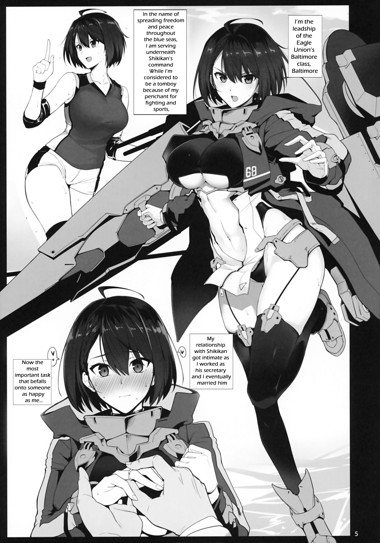 (C97) [Hokkebain! (Halcon)] Baltimore to Sukebe Suru Hon (Azur Lane) [English] [Anonymous] imagen número 4