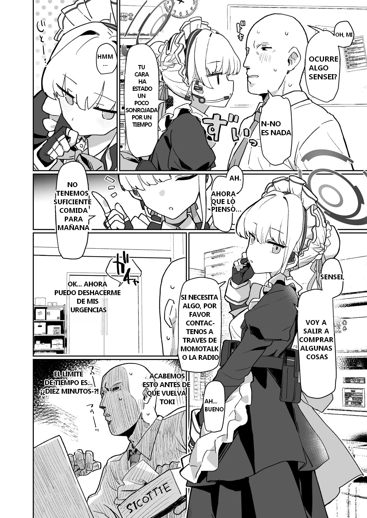 [Ballistic onahole (Б)] Dokidoki Toki★Meki Maid Kiss (Blue Archive) [Spanish] [KSKTRAUDTOR] [Digital] 图片编号 3