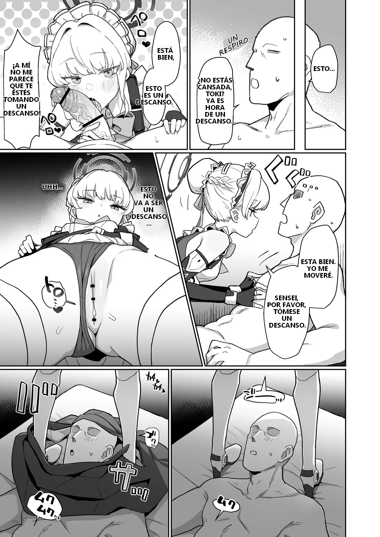 [Ballistic onahole (Б)] Dokidoki Toki★Meki Maid Kiss (Blue Archive) [Spanish] [KSKTRAUDTOR] [Digital] 图片编号 20