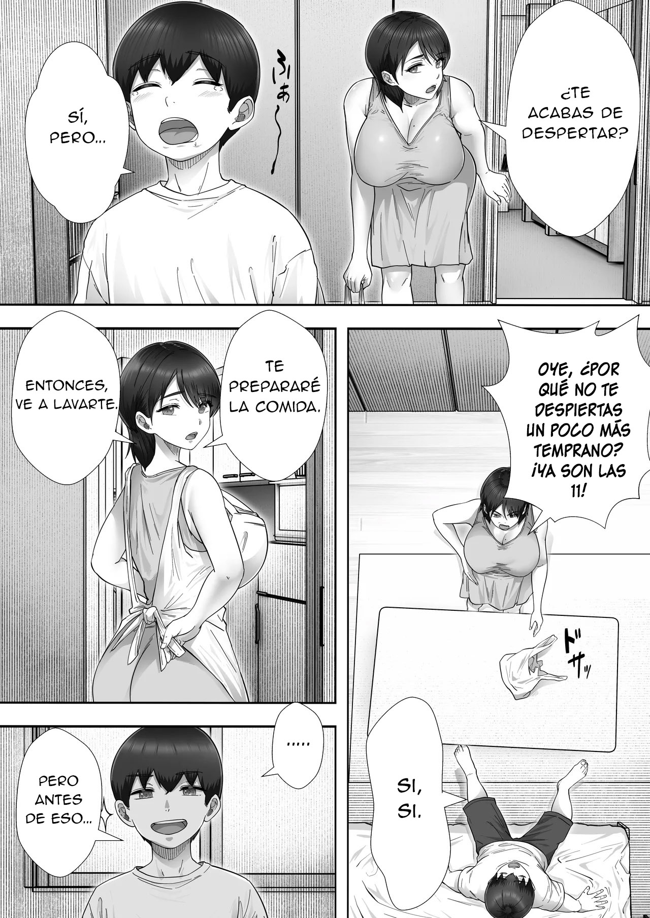 [Tarobaumu] DeliHeal Kaa-chan 3 ~Daisukina Kaa-chan to Yari Makuri Handousei Sei Katsu~ | DeliHeal Kaa-chan 3 ~Teniendo Sexo con mi Madre y Nuestra Vida de Convivencia a Medias~ [Spanish] [New Scan Doujin] [Digital] numero di immagine  4