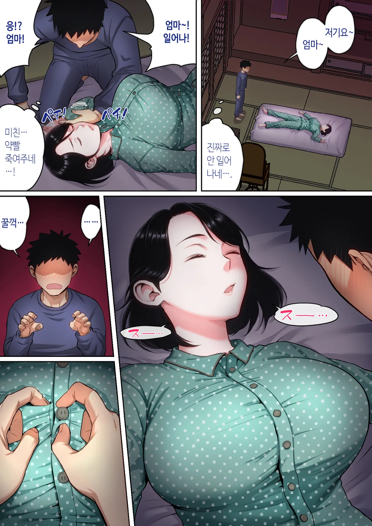 [Natsume Benkei] Neteiru okaa-san o Yaritai Houdai! | 잠자는 엄마를 마음대로 따먹기! [Korean] image number 18