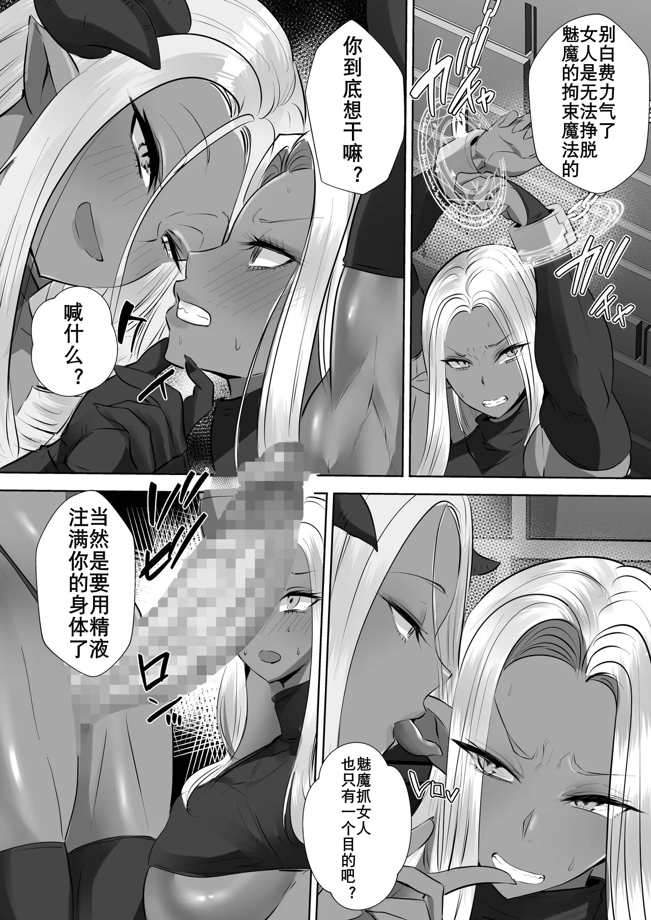 [Boston Tea Party (TeaIndian)] Succubus VS Dark Elf | 魅魔Vs黑精灵 [Chinese] [K记翻译] [Digital] 图片编号 5