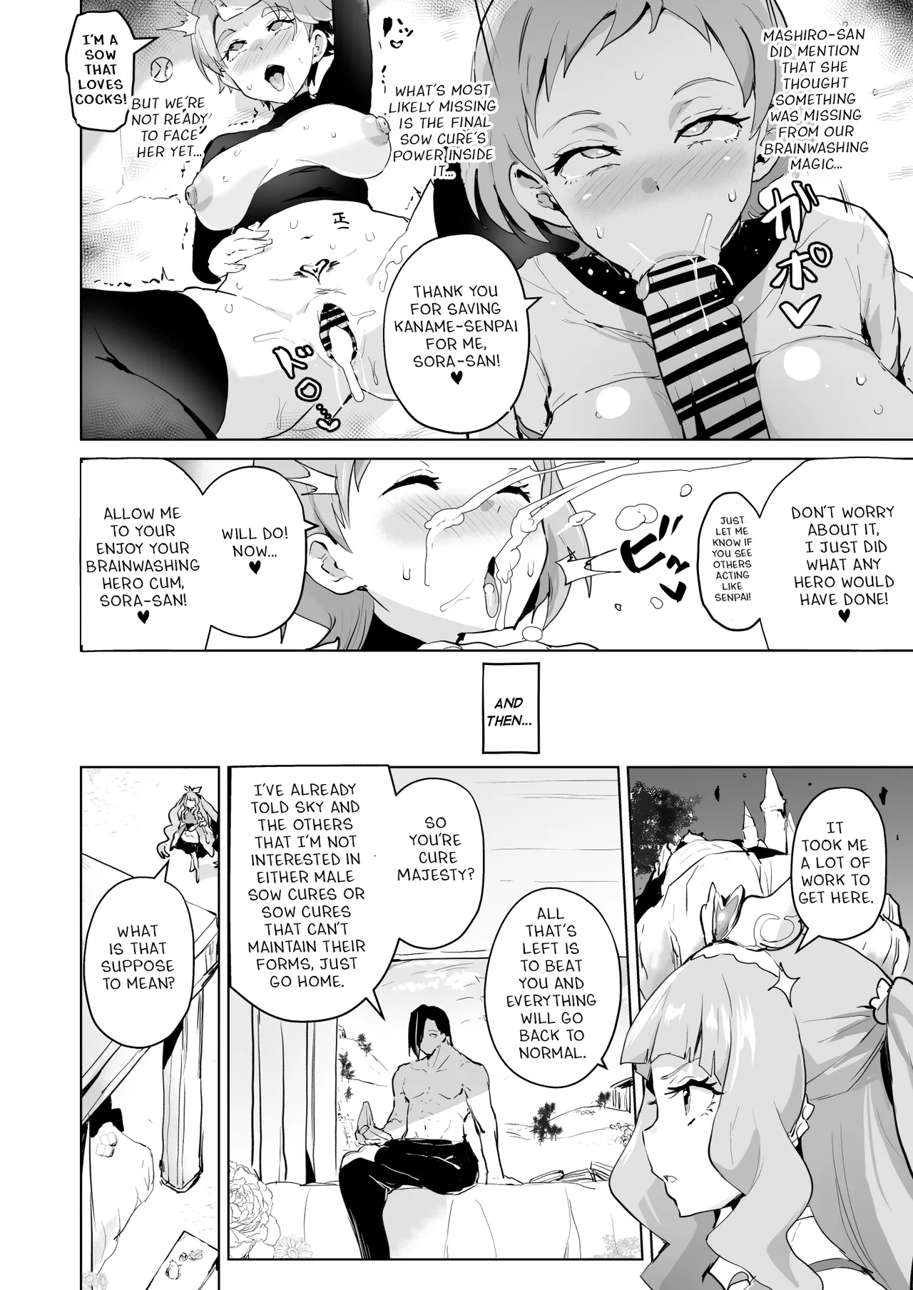 [Aheazif (Sanatuki, Hidaka Hisashi)] Hirogaru Dosukebe Butacure S (Hirogaru Sky! Precure) [Digital] [English] Bildnummer 43