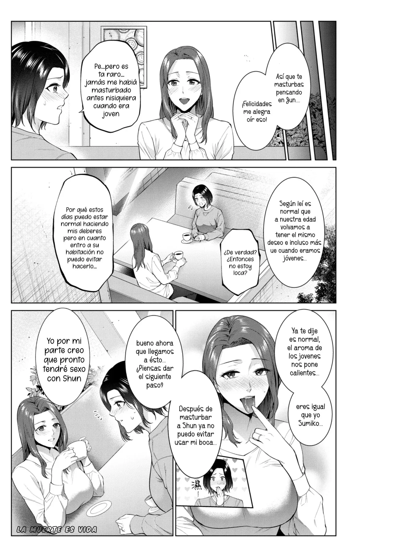 [Natsu no Oyatsu] Hirusagari no haha-tachi | Tarde de Mamás [Spanish] [La Muerte es Vida] 画像番号 16