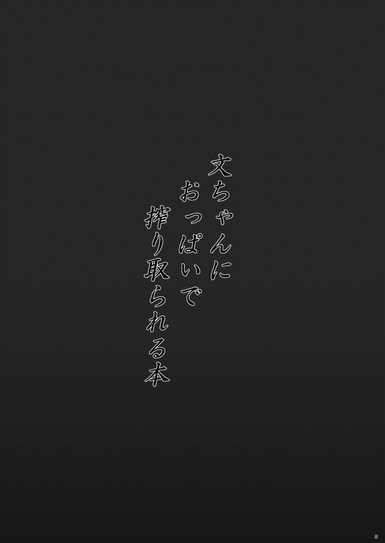 [Futeikei Zenzai (Zentam)] 文ちゃんにおっぱいで搾り取られる本 (Touhou Project) image number 2