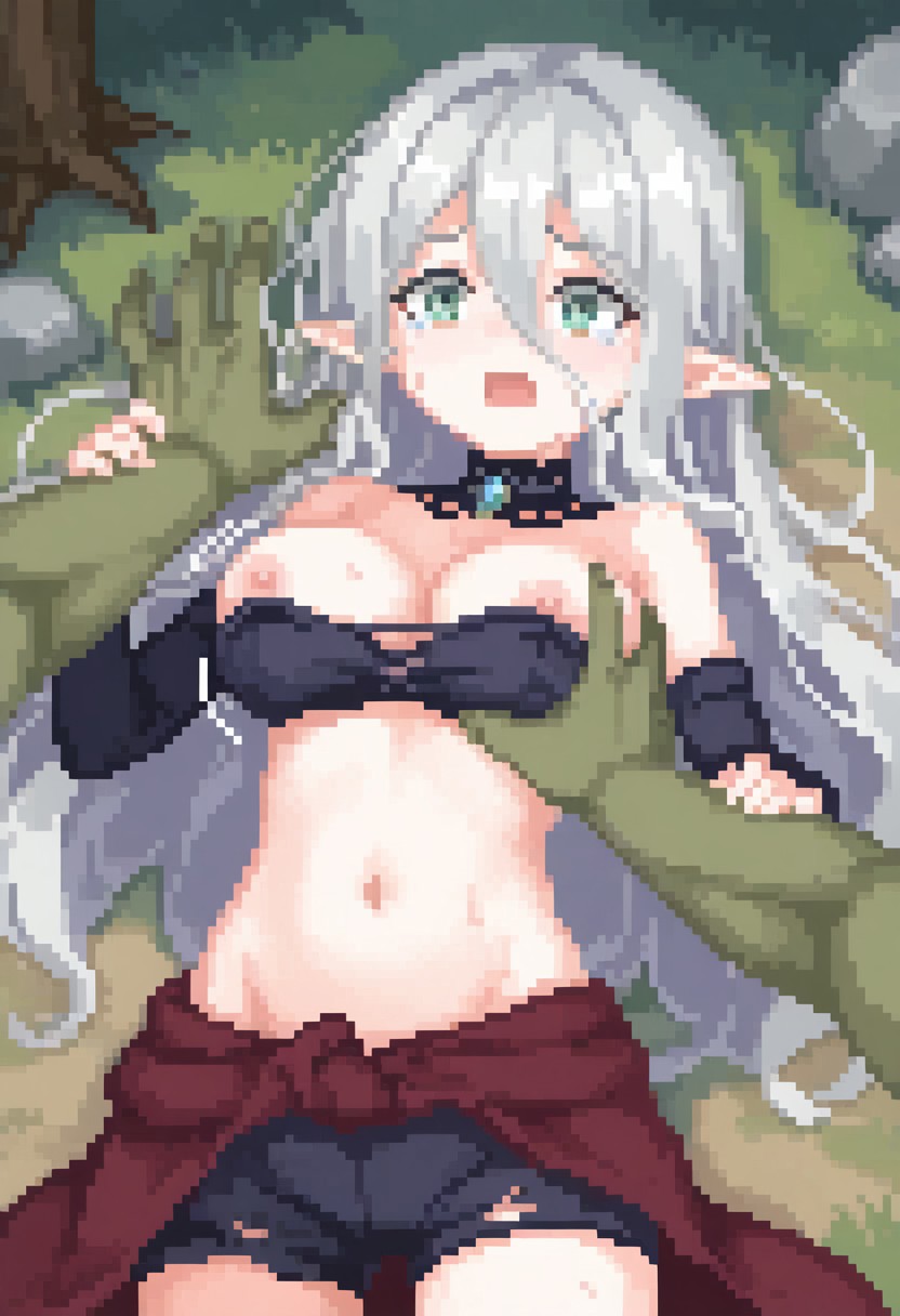 elder sister Laevigata VS greenskin orc [alice in cradle] [AI generated] 이미지 번호 2