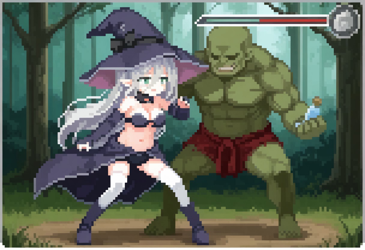 elder sister Laevigata VS greenskin orc [alice in cradle] [AI generated] 이미지 번호 10