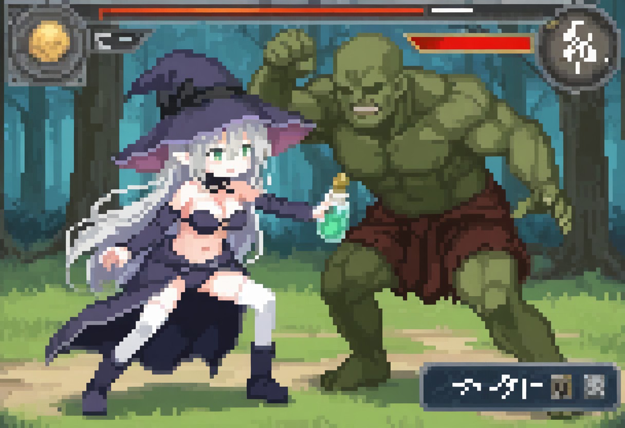 elder sister Laevigata VS greenskin orc [alice in cradle] [AI generated] 이미지 번호 15
