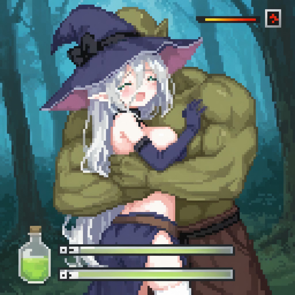 elder sister Laevigata VS greenskin orc [alice in cradle] [AI generated] 이미지 번호 17