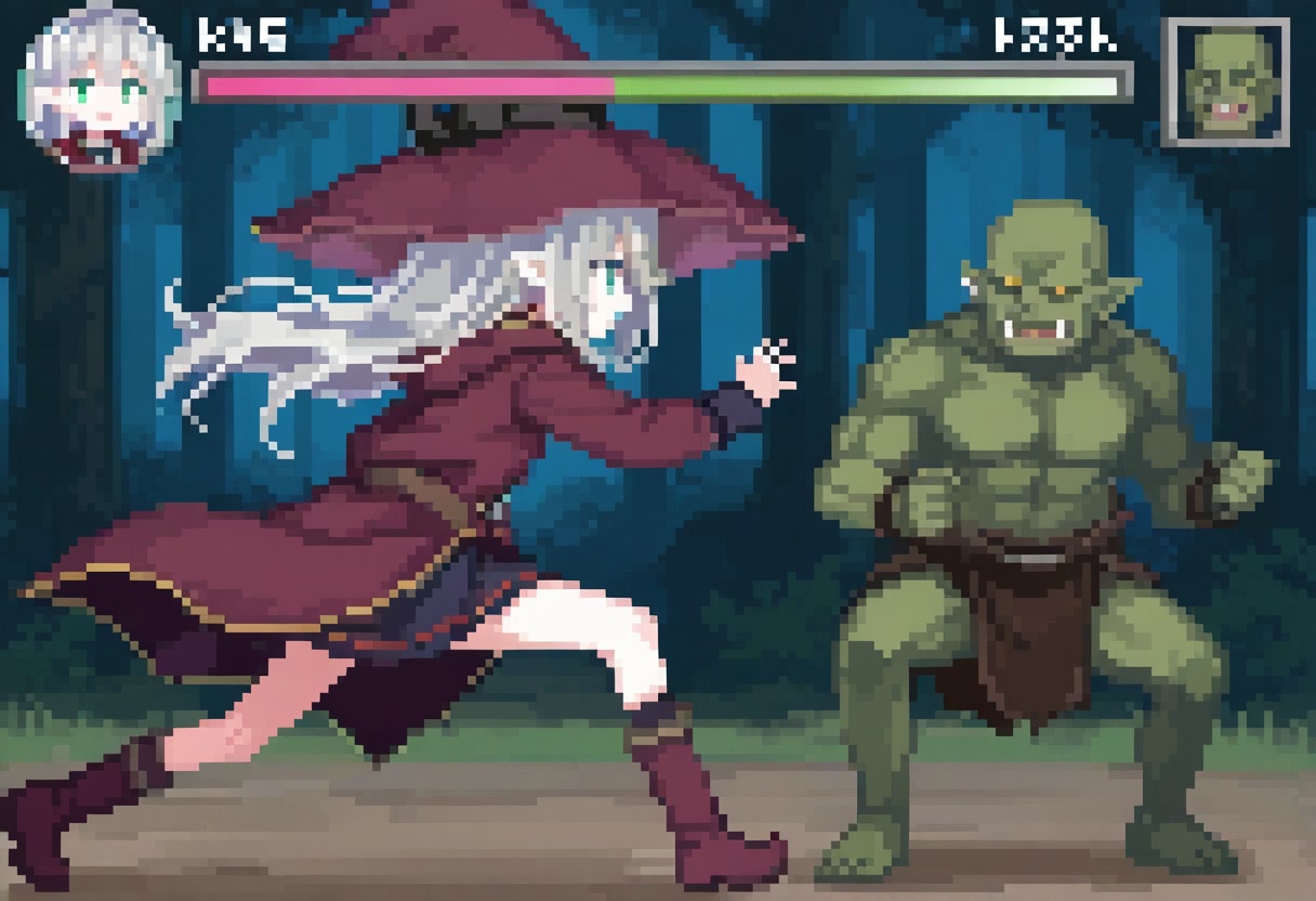 elder sister Laevigata VS greenskin orc [alice in cradle] [AI generated] 이미지 번호 47