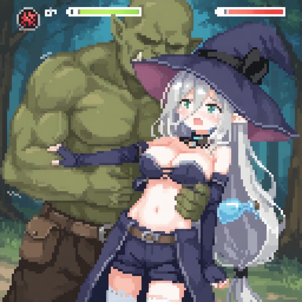 elder sister Laevigata VS greenskin orc [alice in cradle] [AI generated] 이미지 번호 62