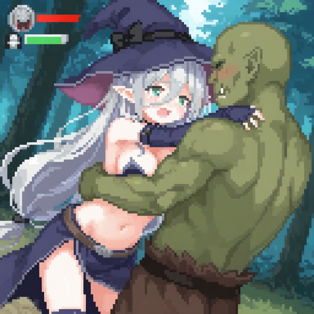 elder sister Laevigata VS greenskin orc [alice in cradle] [AI generated] 이미지 번호 89