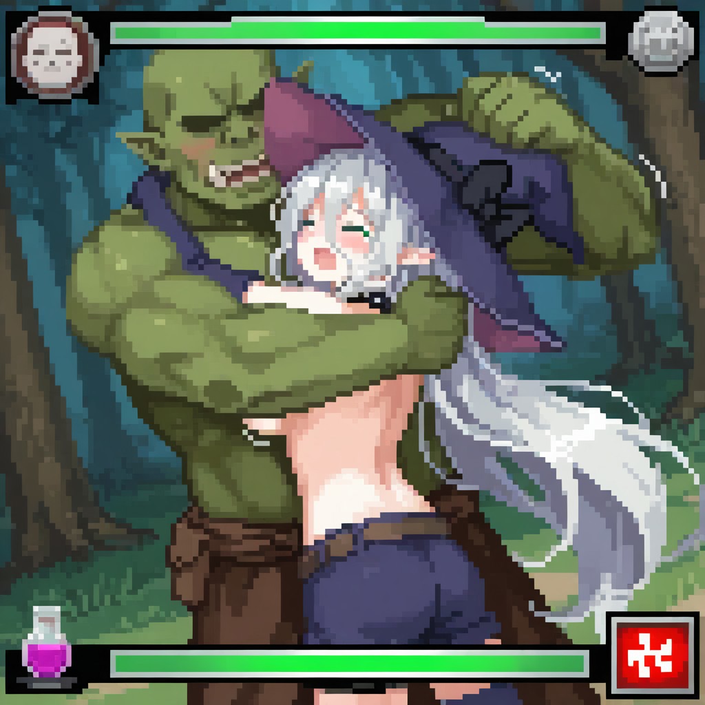 elder sister Laevigata VS greenskin orc [alice in cradle] [AI generated] 이미지 번호 90